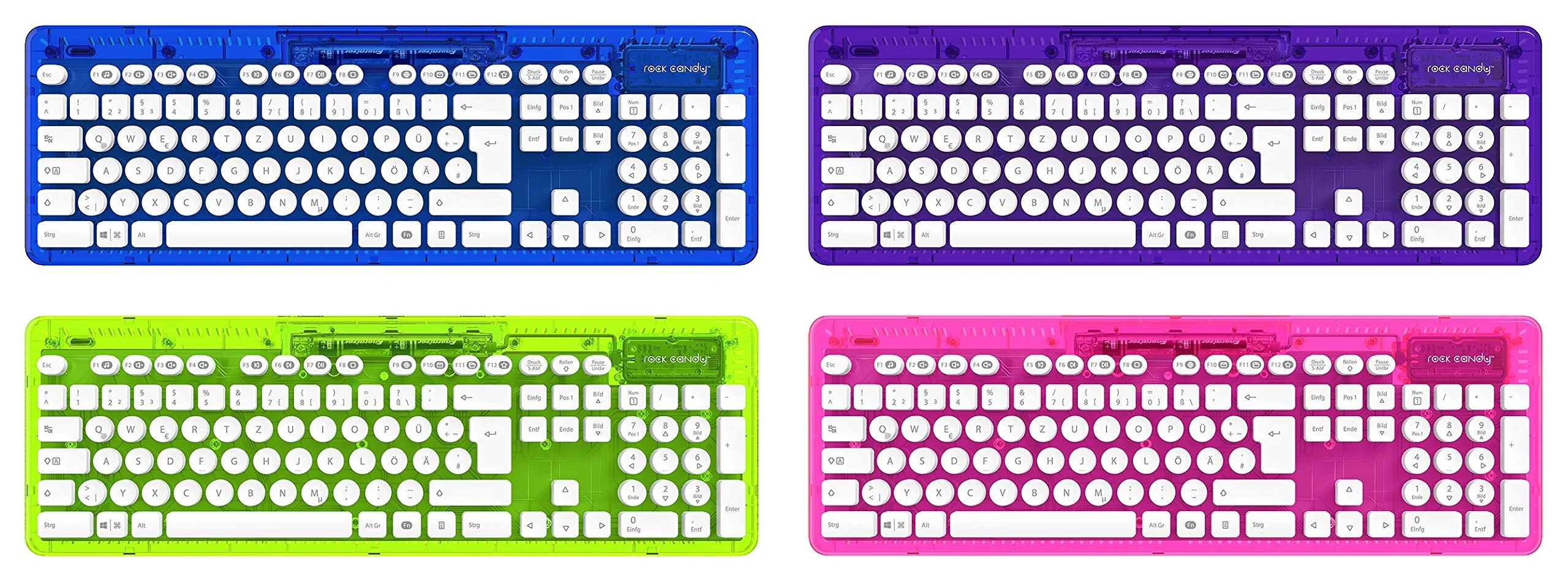 PC - Wireless Tastatur Rock Candy - pink - Image 6