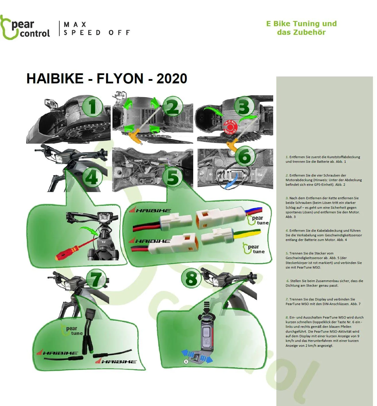 PearTune MSO für HAIBIKE FLYON/TQ Premium E-Bike/Pedelec Tuning Chip - Image 3