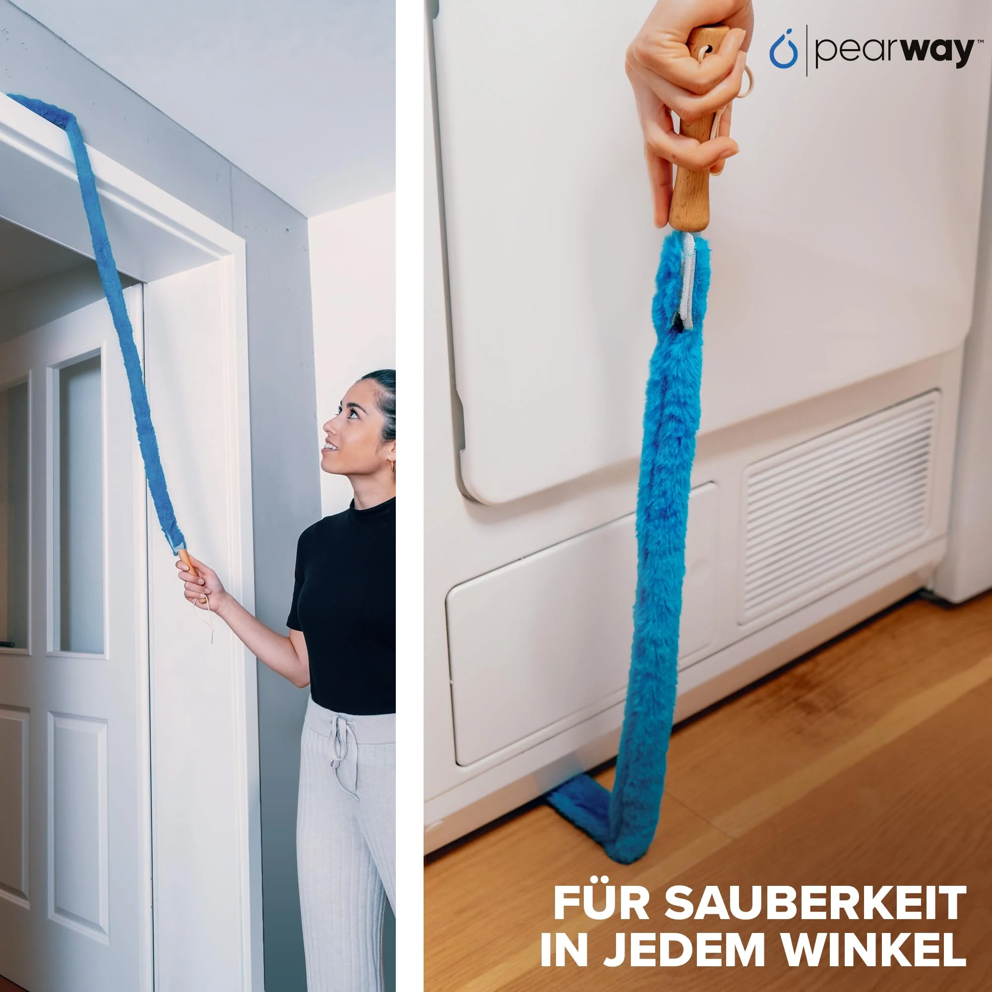 PEARWAY Heizungsbürste inkl. Entlüftungsschlüssel I Die ideale Vorbereitung für die Heizperiode I Heizkörperbürste lang I Heizkörper Reinigungsbürste Heizungsreinigungsbürste I Heizkörper reinigen - Image 5