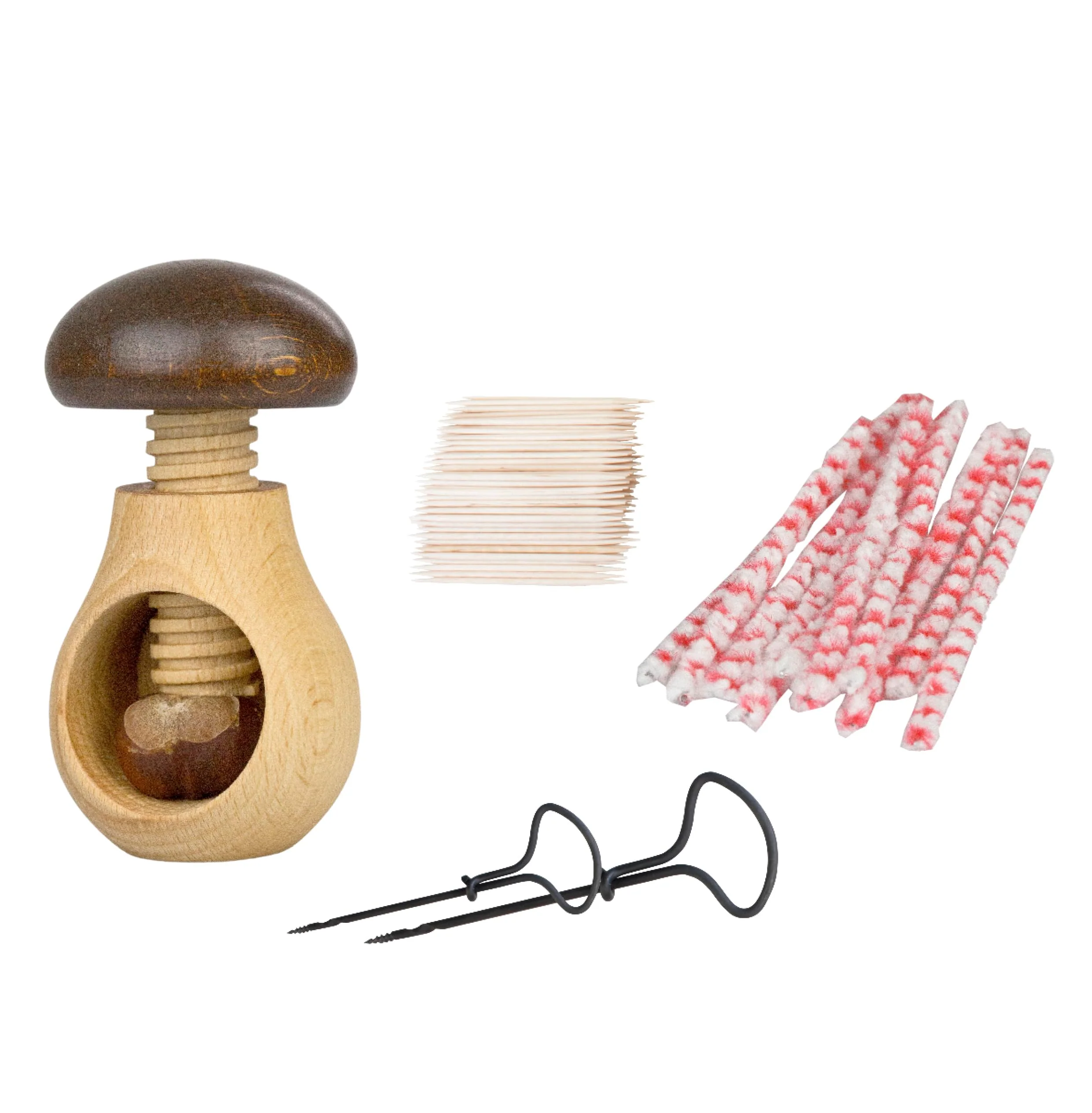 Pebaro setkast4 Kastanienhalter in Pilzform, Bastelset, 2 Kastanienbohrer / Nagelbohrer in 2mm und 3mm, einfach Löcher in Kastenien bohren, Basteln mit Kindern, Kastanienmännchen - Image 6