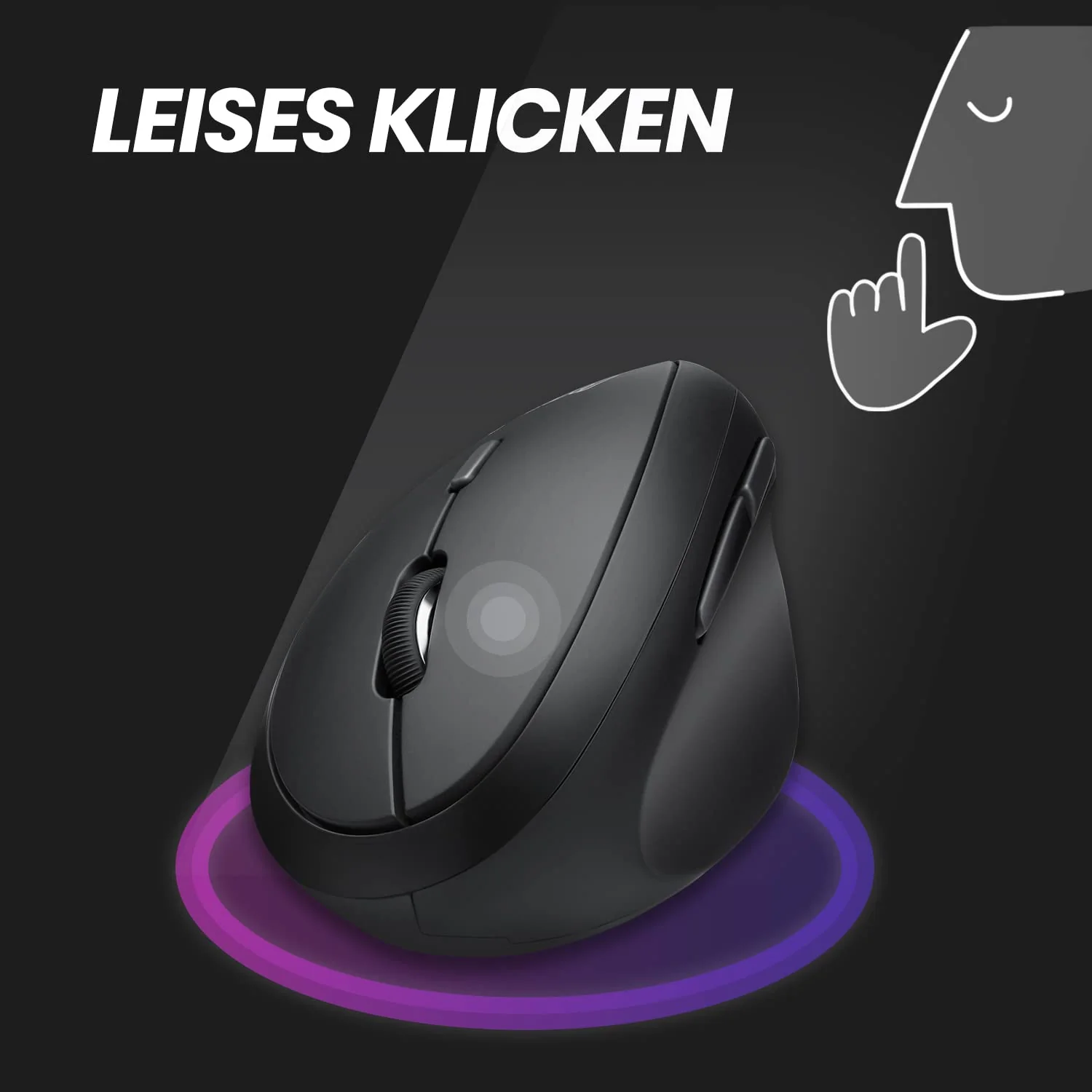 Perixx PERIDUO-606A 3-in-1 Kabellose Ergonomische Tastatur, Vertikale Maus, Numerisches Tastenfeld, Verstellbare Handballenauflage, QWERTZ - Image 6