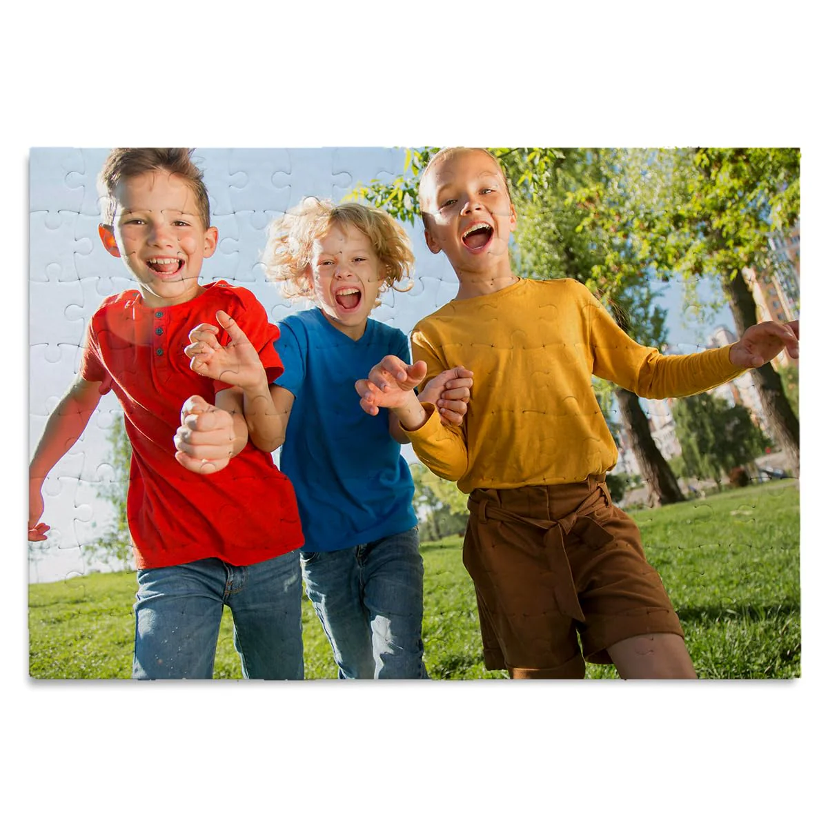 Personalisiertes Fotopuzzle mit eigenem Bild und Text gestalten - 120 Teile, 29 x 20 cm - Fotogeschenk - Puzzle mit eigenem Foto Bedrucken
