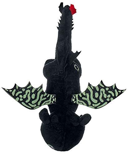 Petoske Toothless Night Fury 40cm Drachenzähmen leicht gemacht 3 Schwarz Plüsch Films How To Train Your Dragon 3 Original leuchtet im Dunkeln - Image 6