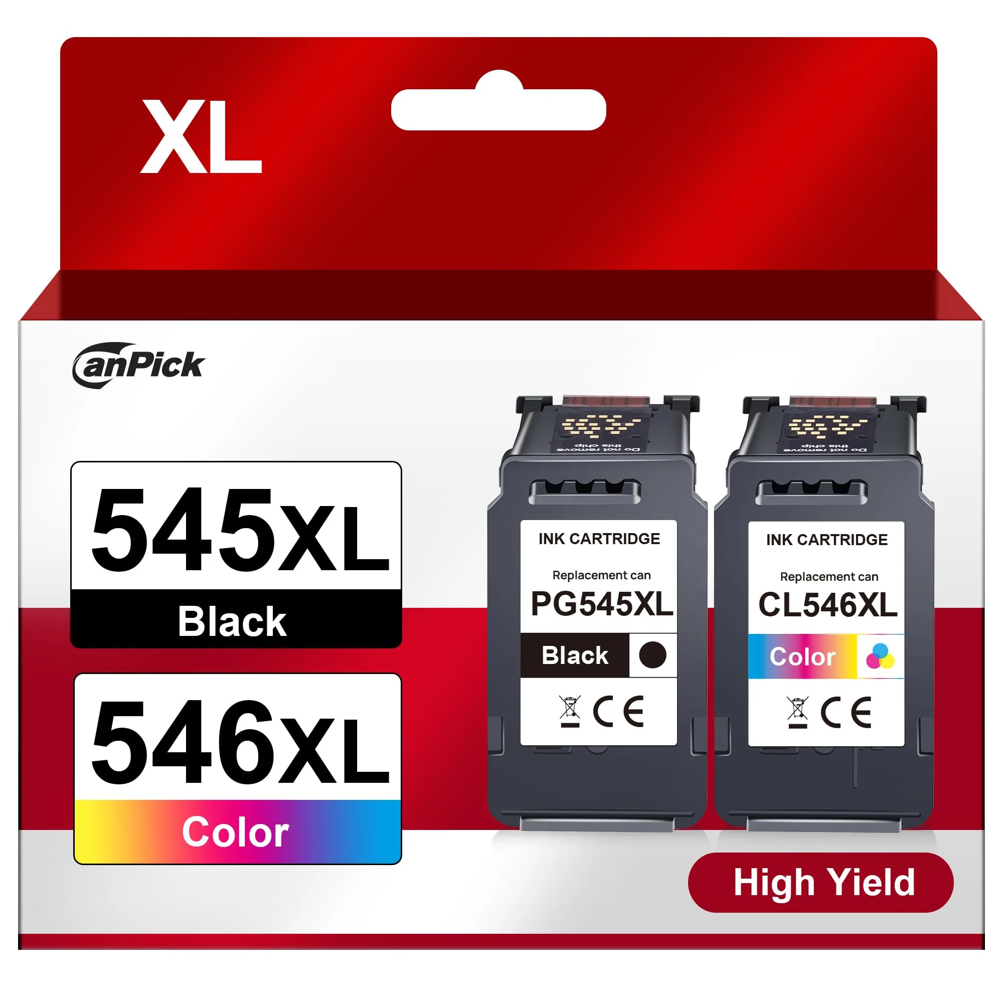 PG 545 CL 546 XL PG-545XL CL-546XL Multipack Ersatz für Canon Druckerpatrone 545 546 XL für Pixma MX495 TR4550 TR4551 MG2550s MG2555s TS3150 TS3151 TS3350 MG3050 MG3051 MG2950 (1 Schwarz 1 Farbe) - Image 4