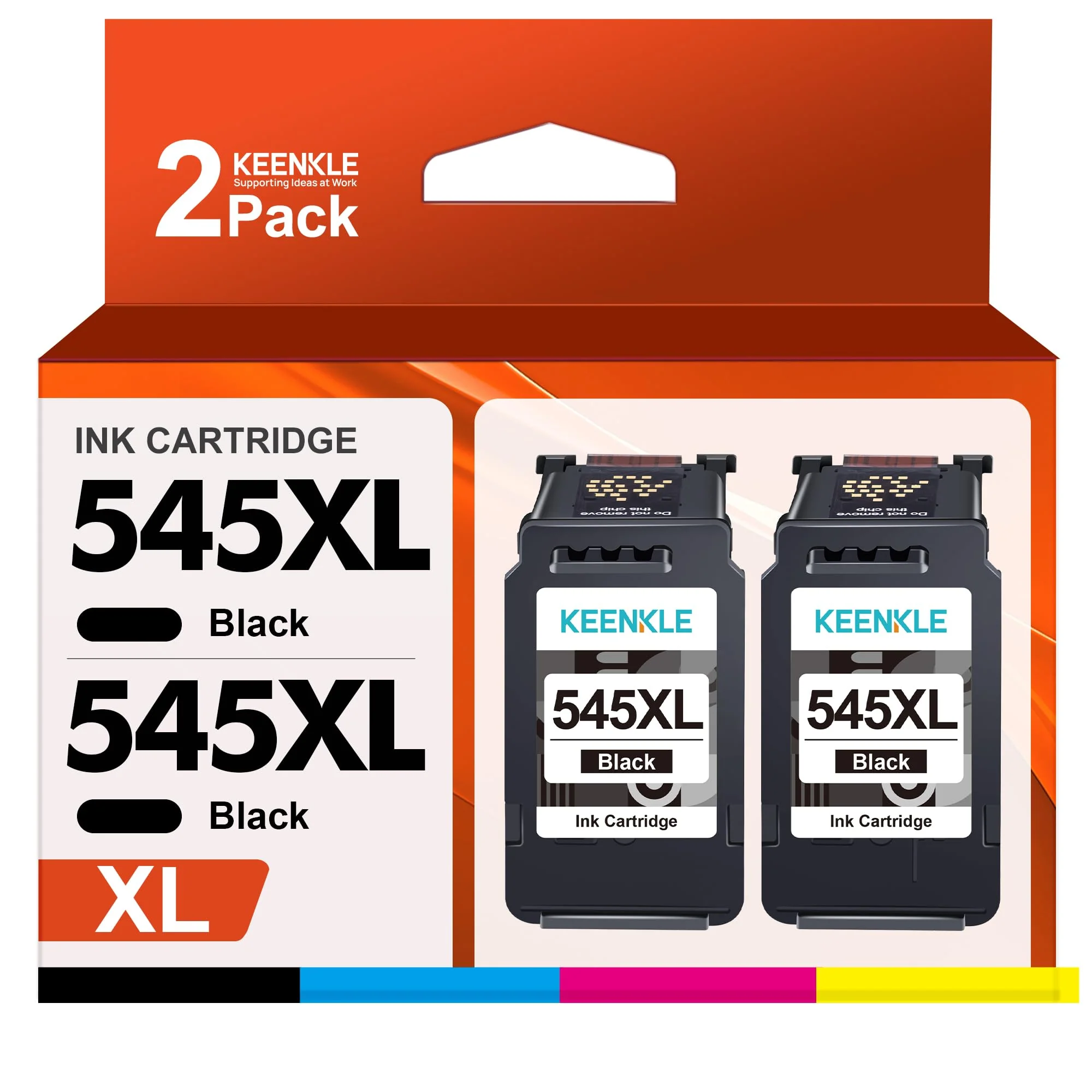 PG-545XL 545 XL Schwarz Druckerpatronen für Canon PG 545 XL 545XL, für Canon Pixma TS3450 MG2550S MG2555S TR4550 TR4551 TS3150 TS3151 MG2950 MG3050 MX490 MX495 iP2850 MG2450 MG3053 Druckers (2er-Pack) - Image 2