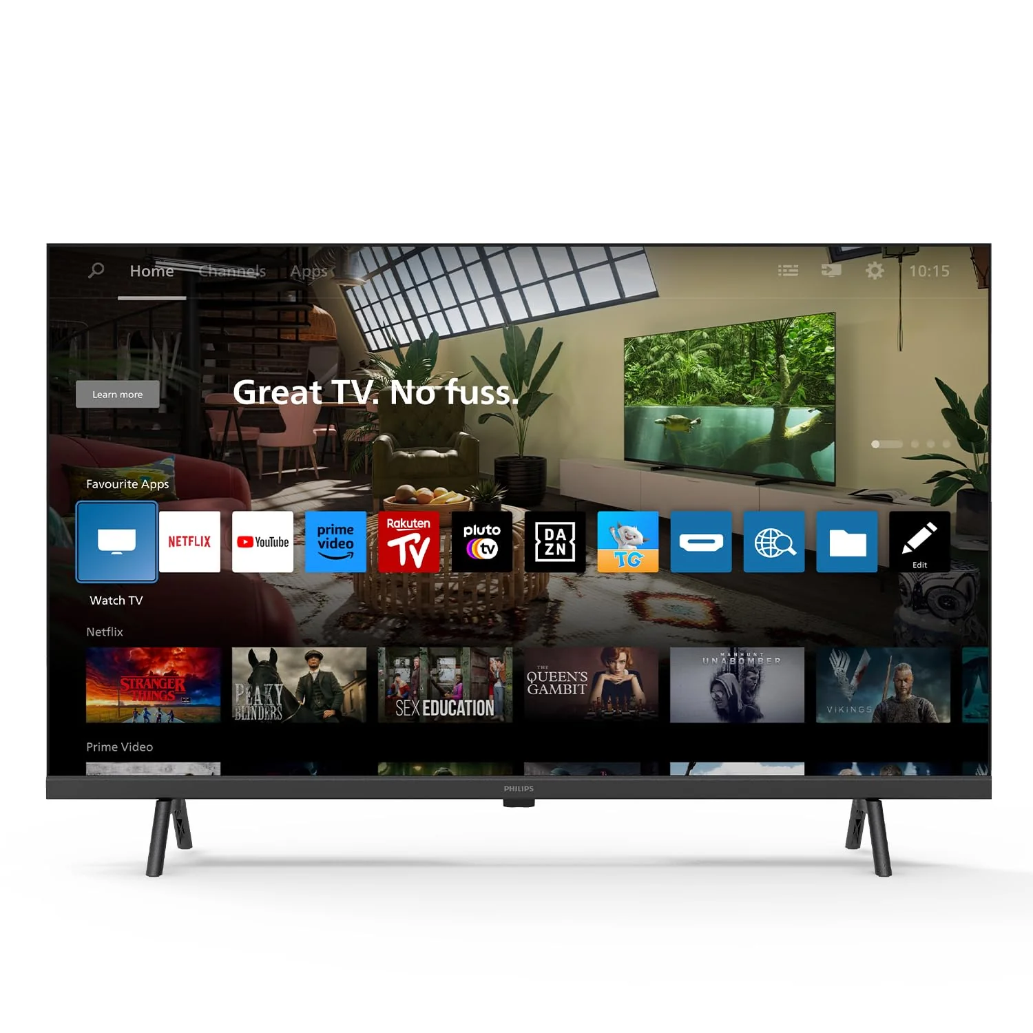 Philips 40PFS6009 FHD LED Smart TV - 40-Zoll Display mit Pixel-präziser, HD Titan OS Plattform und Dolby Digital - Funktioniert mit Alexa und Google Sprachassistent – Matt Schwarzer - Image 4