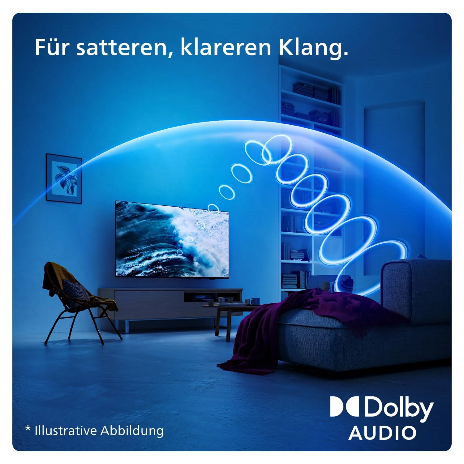 Philips 40PFS6009 FHD LED Smart TV - 40-Zoll Display mit Pixel-präziser, HD Titan OS Plattform und Dolby Digital - Funktioniert mit Alexa und Google Sprachassistent – Matt Schwarzer - Image 8