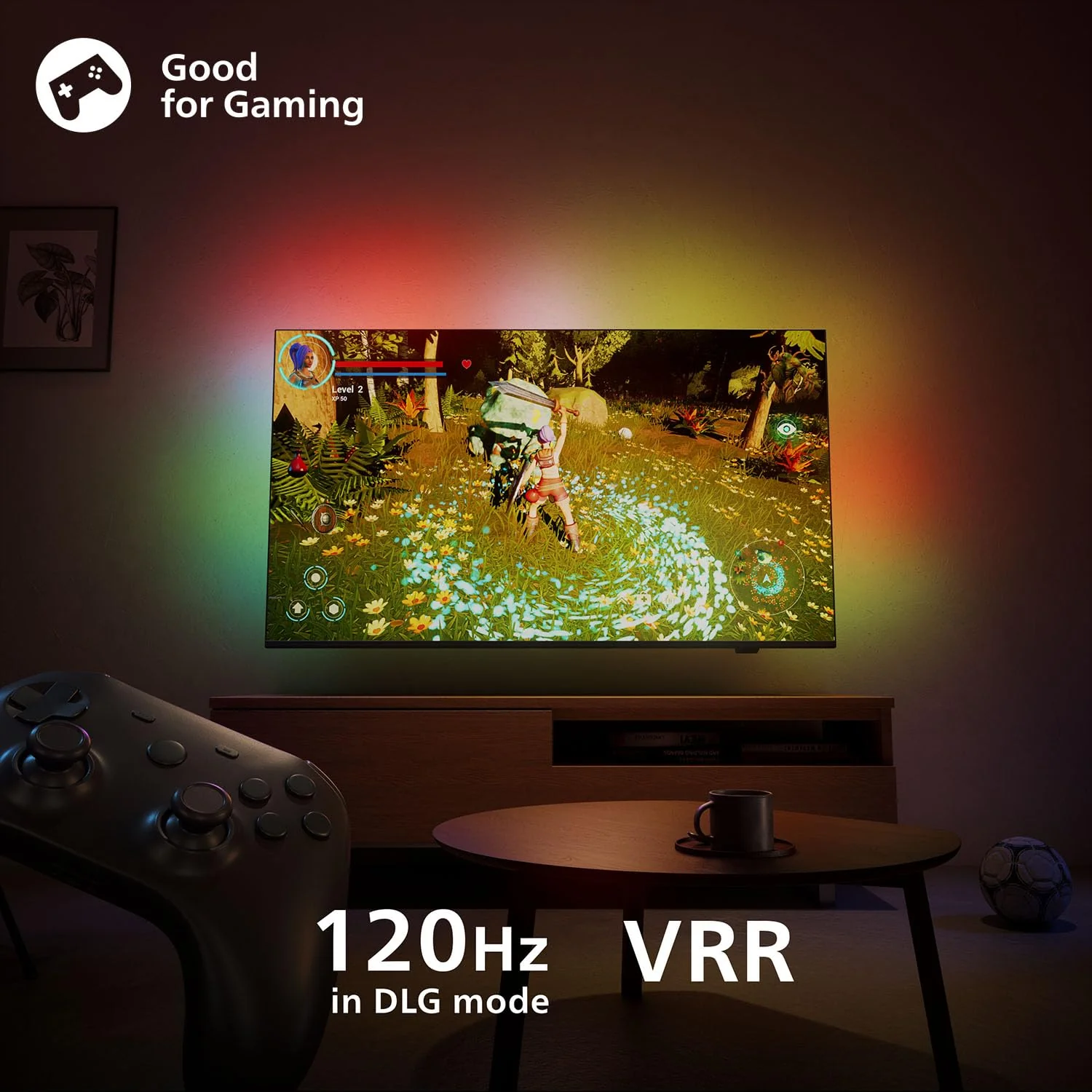 Philips Ambilight 55PUS8600 4K QLED Smart TV - 55 Zoll Display mit P5 Perfect Picture Engine Ultra HD, Titan OS, Dolby Vision und Dolby Atmos Sound - Image 11