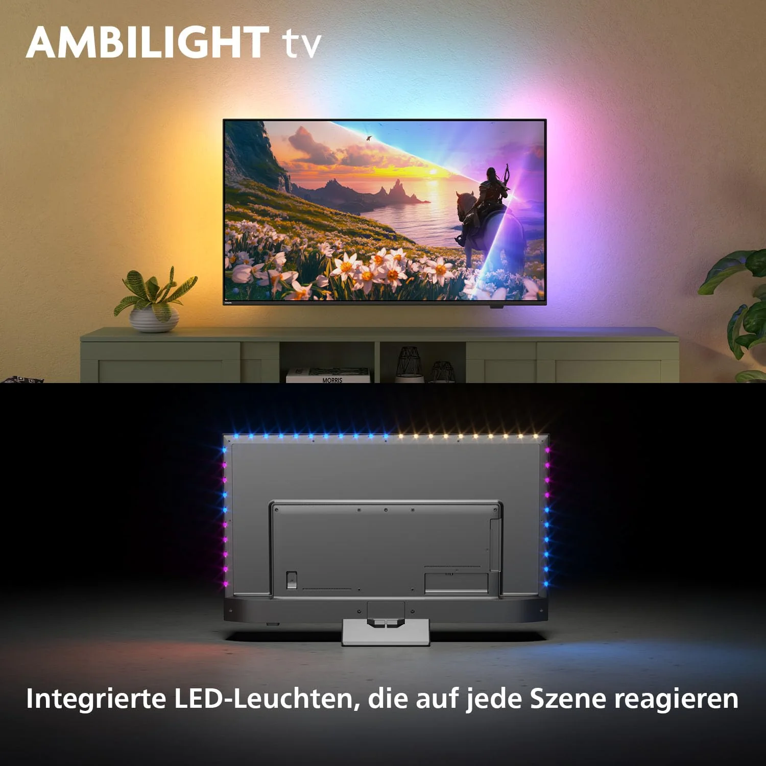 Philips Ambilight 55PUS8600 4K QLED Smart TV - 55 Zoll Display mit P5 Perfect Picture Engine Ultra HD, Titan OS, Dolby Vision und Dolby Atmos Sound - Image 16