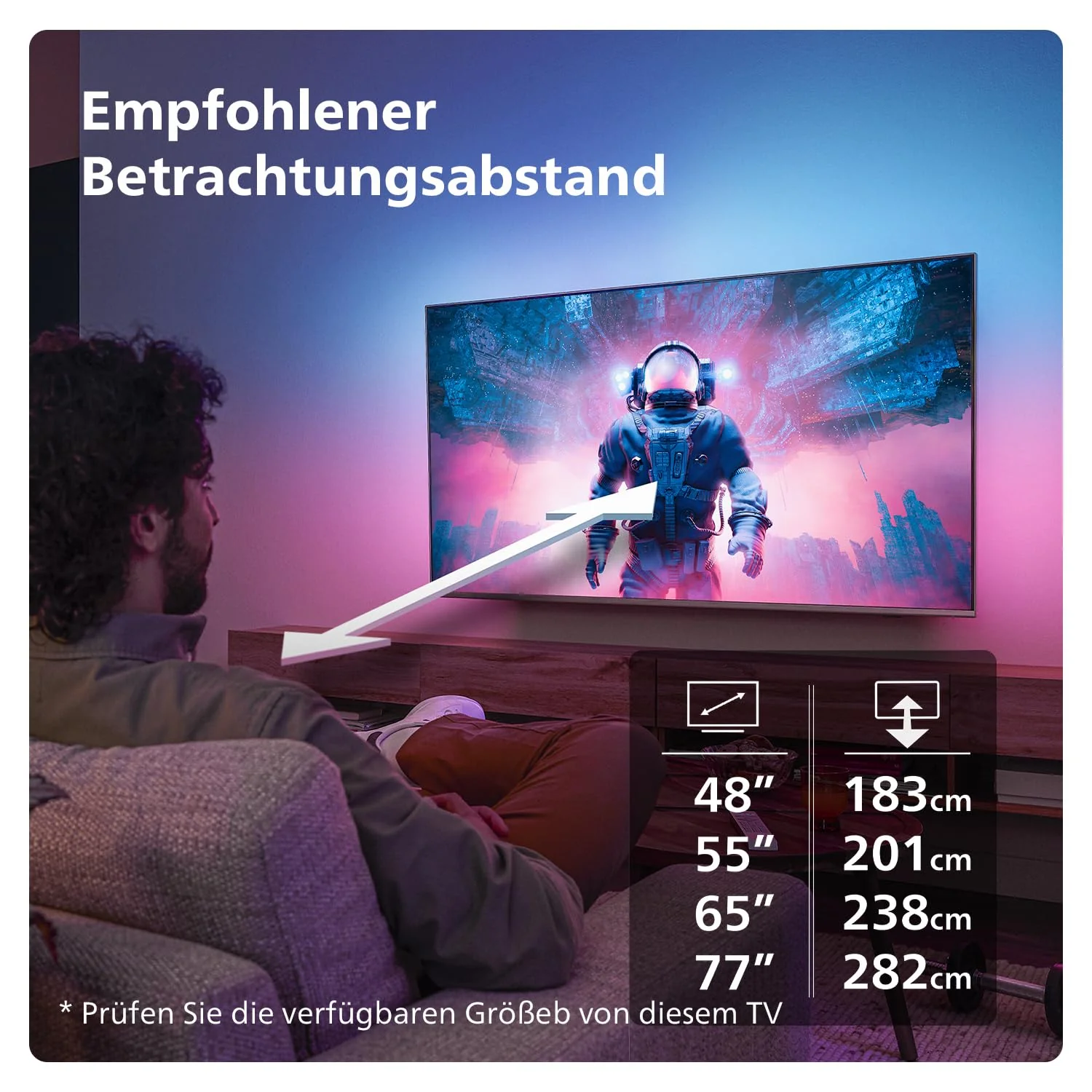 Philips Ambilight 65OLED759 4K OLED Smart TV - 65-Zoll Display mit P5 AI Perfect Picture Ultra HD, Titan OS, Dolby Vision und Dolby Atmos, Funktioniert mit Alexa und Google Sprachassistent - Image 6