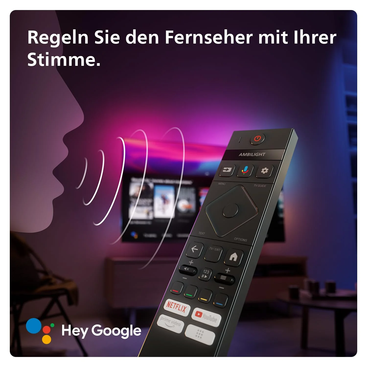 Philips Ambilight 65OLED809 4K OLED Smart TV - 65-Zoll Display mit P5 AI Perfect Picture, Ultra HD Google TV, Dolby Vision und Dolby Atmos Sound - Funktioniert mit Alexa und Google Sprachassistent - Image 15