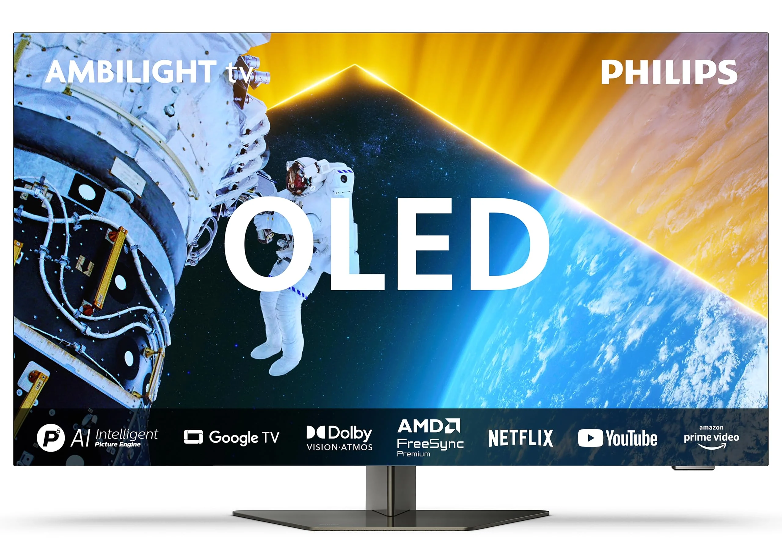 Philips Ambilight 65OLED809 4K OLED Smart TV - 65-Zoll Display mit P5 AI Perfect Picture, Ultra HD Google TV, Dolby Vision und Dolby Atmos Sound - Funktioniert mit Alexa und Google Sprachassistent - Image 5