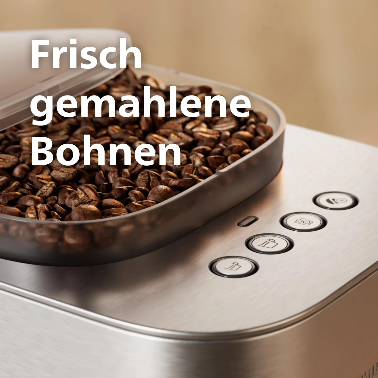 PHILIPS Baristina Plus Espressomaschine, Automatisches Mahlen, Tampen & Brühen, 16 Bar, Einfache Reinigung, Espresso, Iced Coffee, Café Crema, Mit Mahlwerk, Edelstahl mit Holz-Siebträger (BAR500/00) - Image 8
