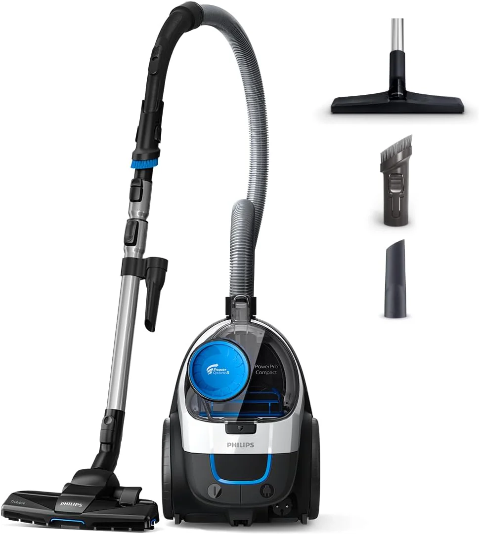 Philips Domestic Appliances FC9332/09 beutelloser Staubsauger PowerPro Compact (900 W, 1,5 L Staubvolumen, integrierte Bürste) weiß - Image 7