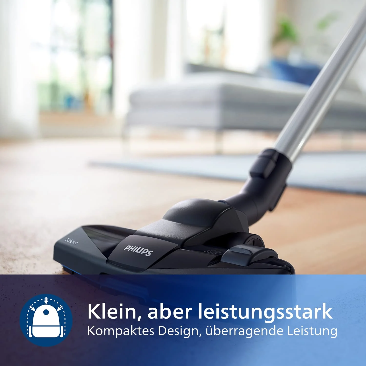 Philips Domestic Appliances FC9332/09 beutelloser Staubsauger PowerPro Compact (900 W, 1,5 L Staubvolumen, integrierte Bürste) weiß - Image 8