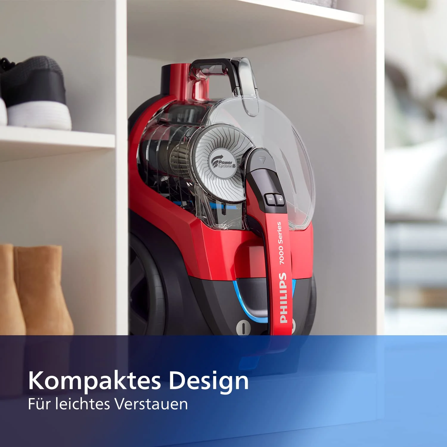 Philips Domestic Appliances FC9729/09 beutelloser Staubsauger PowerPro Expert (900 W, 2 L Staubvolumen, integriertes Zubehör) rot - Image 5