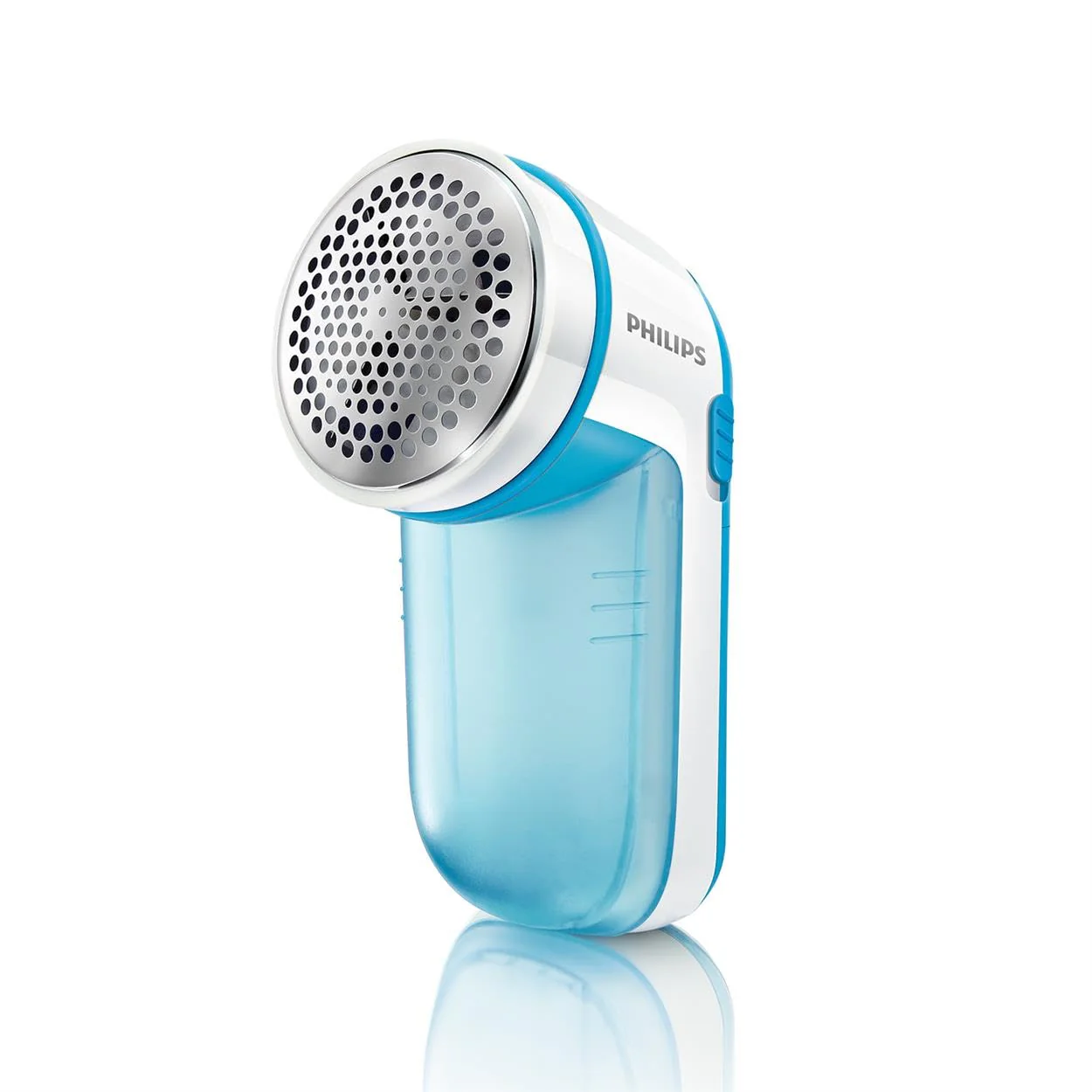 Philips Fusselrasierer – Fusselentferner für Kleidungsstücke, geeignet für alle Textilien, 2 Höheneinstellungen, batteriebetrieben (2X AA-Batterien inkl.), blau (GC026/00) - Image 2