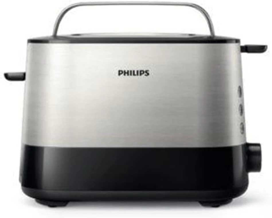 Philips HD7546/20 Gaia Filter-Kaffeemaschine mit Thermo-Kanne, schwarz/metall & HD2637/90 Toaster, Kunststoff, Schwarz/Edelstahl - Image 3