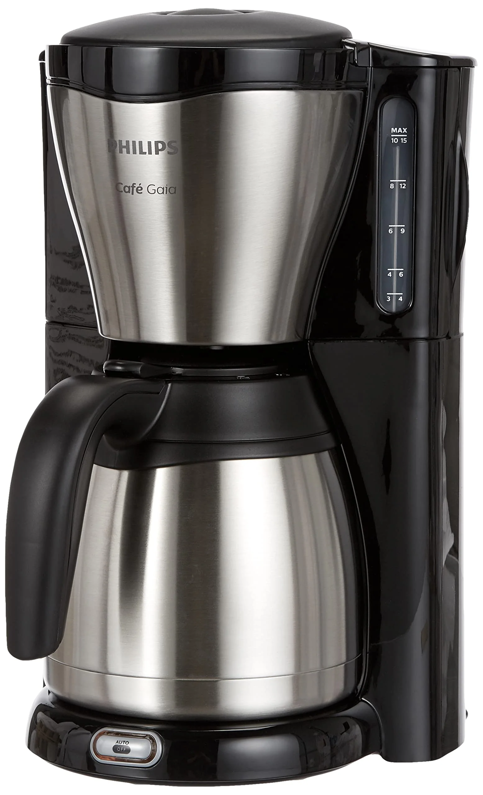 Philips HD7546/20 Gaia Filter-Kaffeemaschine mit Thermo-Kanne, schwarz/metall & HD2637/90 Toaster, Kunststoff, Schwarz/Edelstahl - Image 7