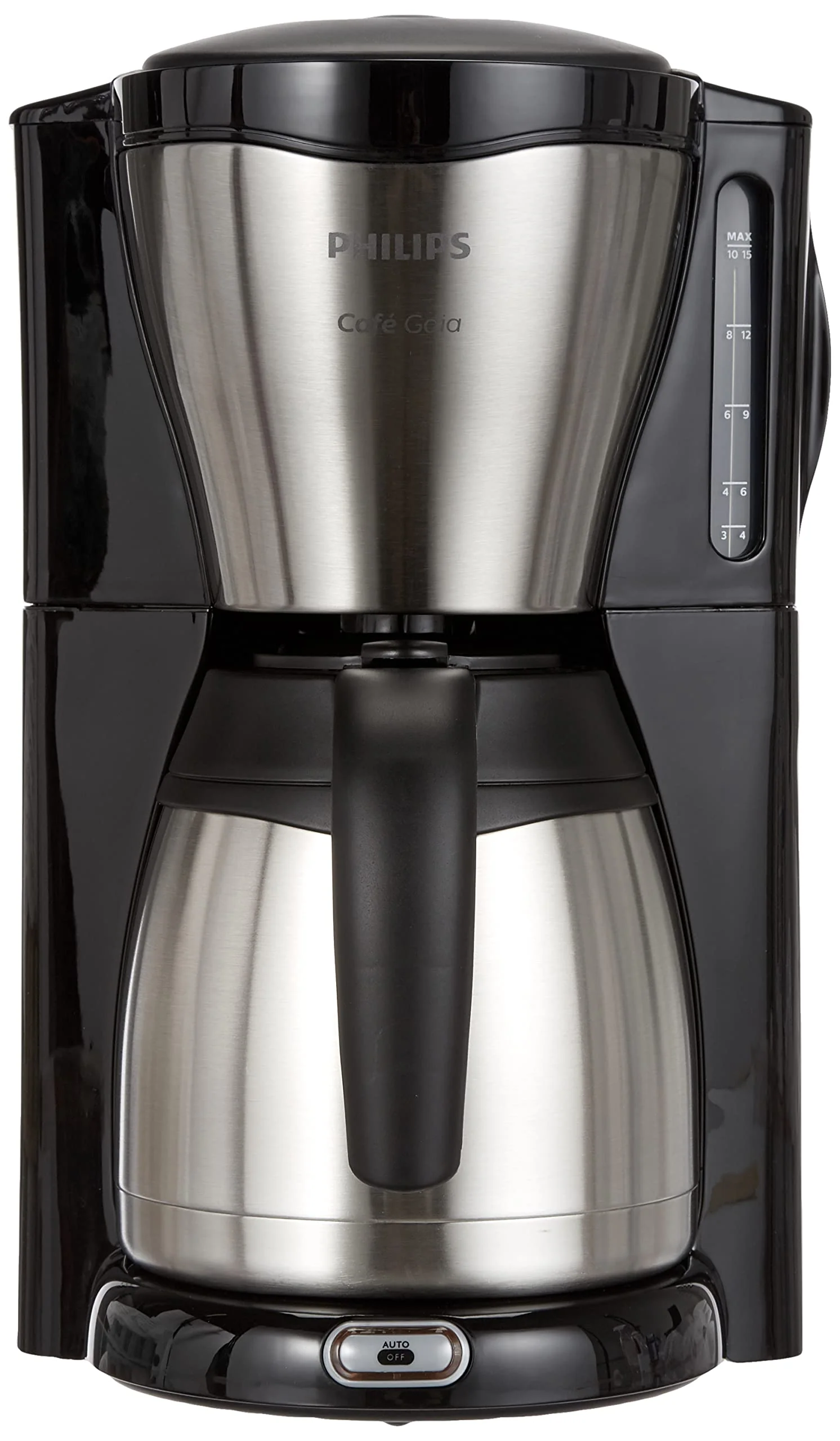 Philips HD7546/20 Gaia Filter-Kaffeemaschine mit Thermo-Kanne, schwarz/metall & HD2637/90 Toaster, Kunststoff, Schwarz/Edelstahl - Image 9