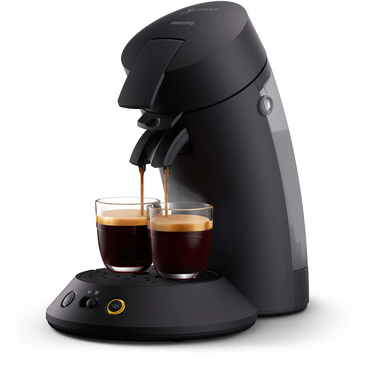 PHILIPS Senseo Original Plus Kaffeepadmaschine – Coffee Boost Technologie, Kaffeestärkewahl, 0,7 L Wassertank, Direktstart- und Abschaltfunktion, Zwei-Tassen-Funktion, Sanfte Crema (CSA210/10) - Image 3
