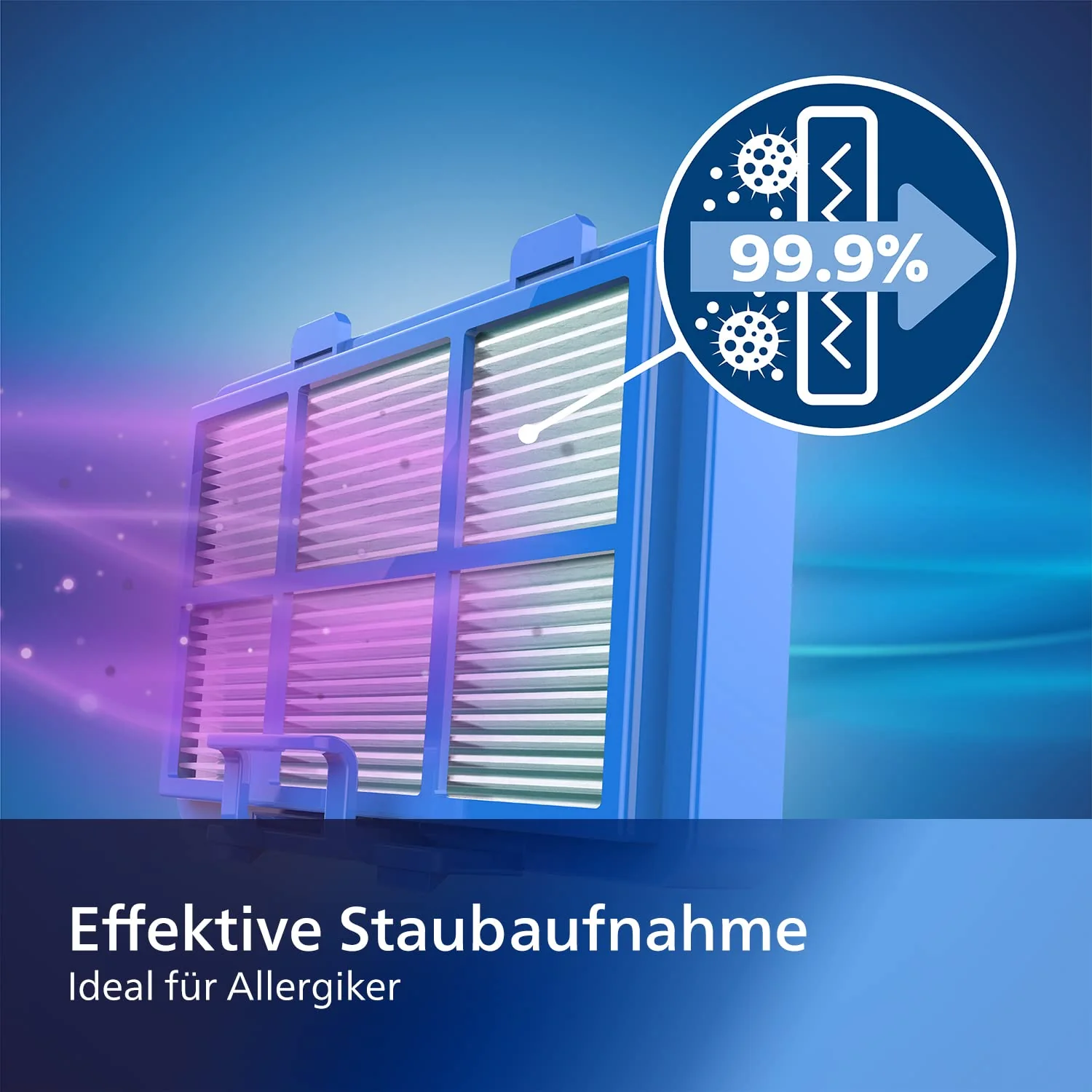 Philips Series 2000 Staubsauger mit Beutel – 900-W-Staubsauger mit Allergiefilter, 9 m Aktionsradius (FC8243/09) - Image 4