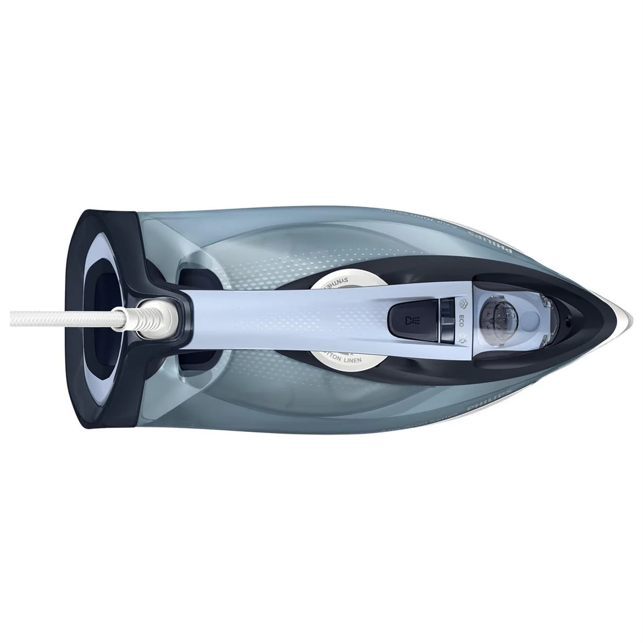 Philips Series 7000 Dampfbügeleisen – 3000 W, konstante Dampfleistung 55 g/min, Dampfstoß 250 g, Vertikaldampf, SteamGlide Elite Bügelsohle, Blau/Gelb (DST7060/20) - Image 5