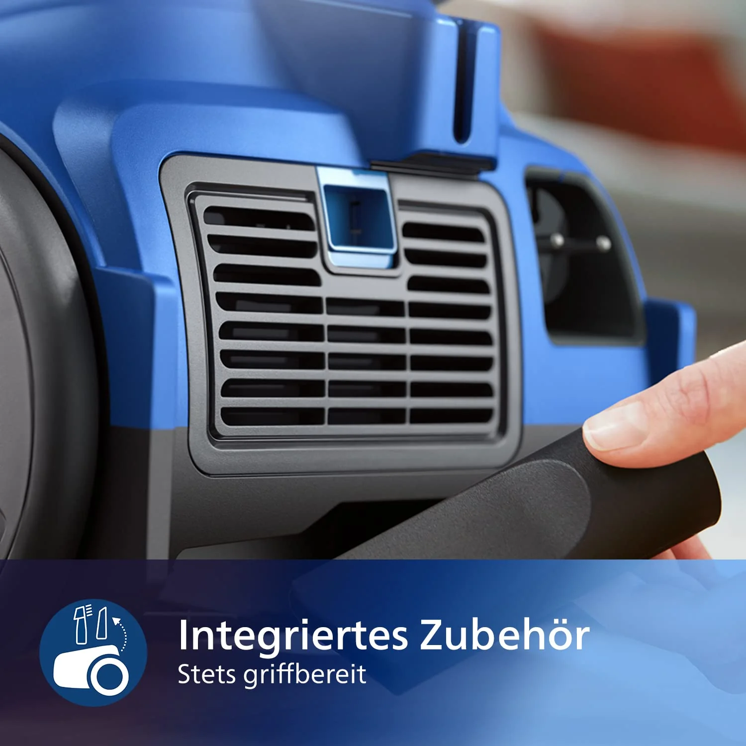 Philips XB2125/09 Beutelloser Staubsauger Serie 2000, 850 W, PowerCyclone 4, Super Clean Air-Filter Blau - Image 4
