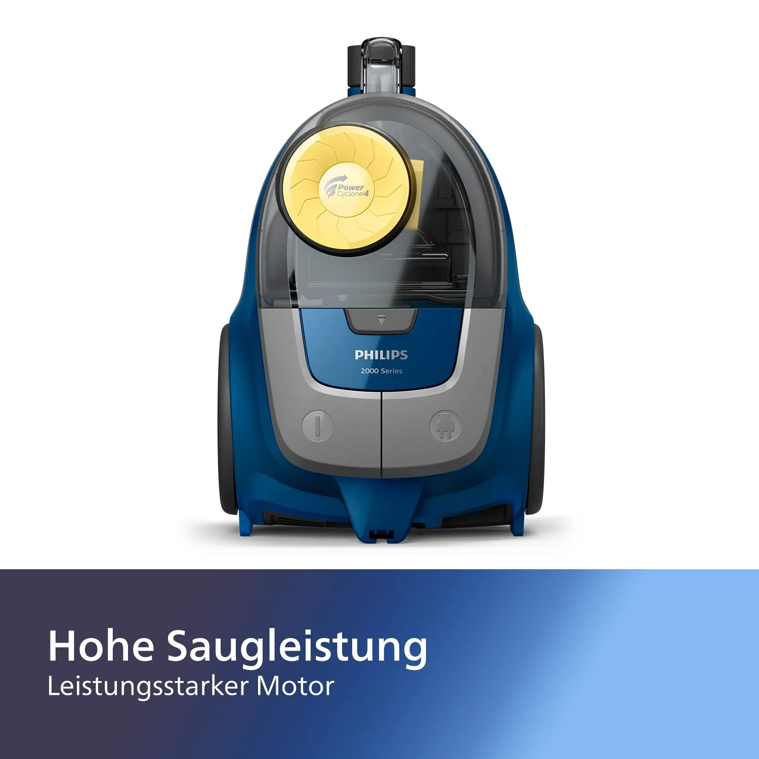 Philips XB2125/09 Beutelloser Staubsauger Serie 2000, 850 W, PowerCyclone 4, Super Clean Air-Filter Blau - Image 6
