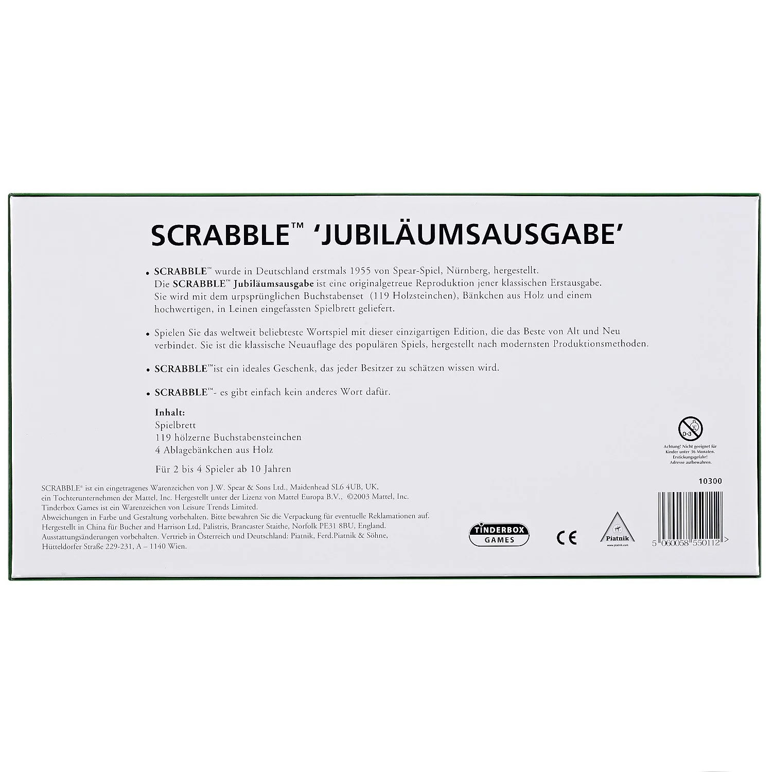 Piatnik 55011 Jubiläumsausgabe, 10 Jahre to 99 Jahre, 2-4 Spieler, Holz - Image 2