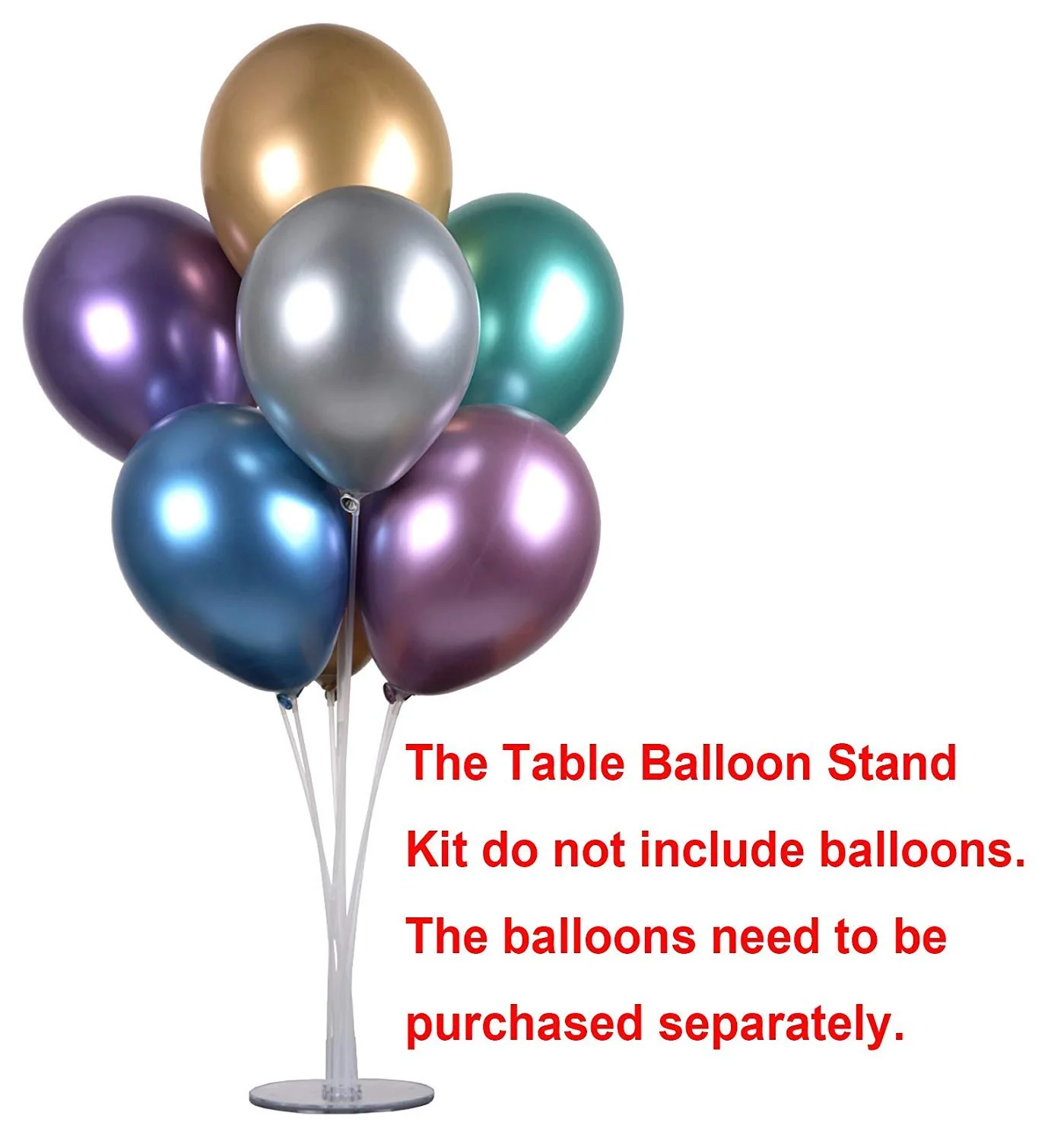 PILIN Ballonhalter Wiederverwendbare Set Ballonhalter, Ballon Stand,passende Ballons für den Einsatz mit jedem Urlaub Szene(2pcs) - Image 8