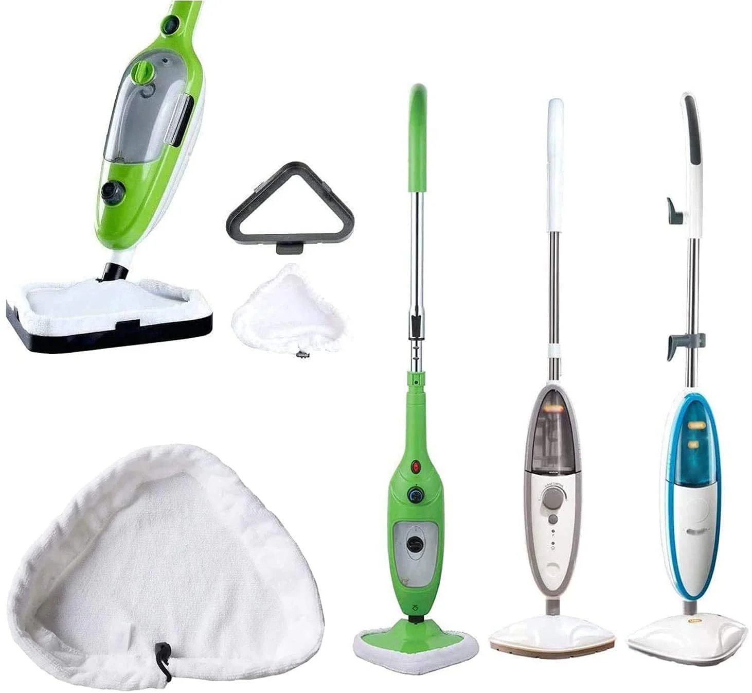 PIQIUQIU Waschbar Langlebig Ersatztücher Dampfbesen 4er Pack Dampfbesen Ersatzpads für Dampfreiniger mit Dreieckigem - Image 11