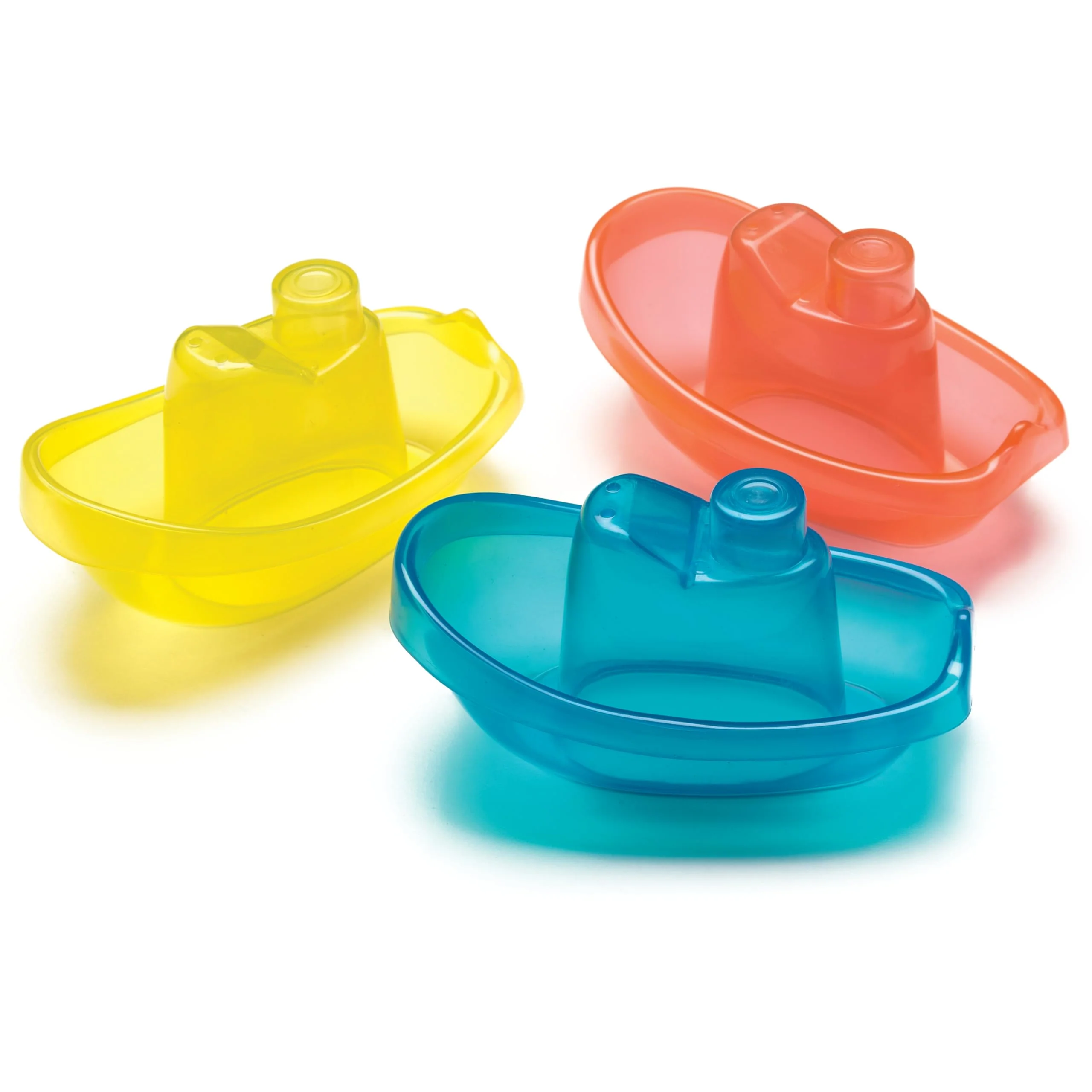 Playgro Bade-Boote 3-tlg. - Wasserspielzeug - Babyspielzeug - Spielzeug - Kleinkinder - Babywasserspielzeug - Babyboote - farbig