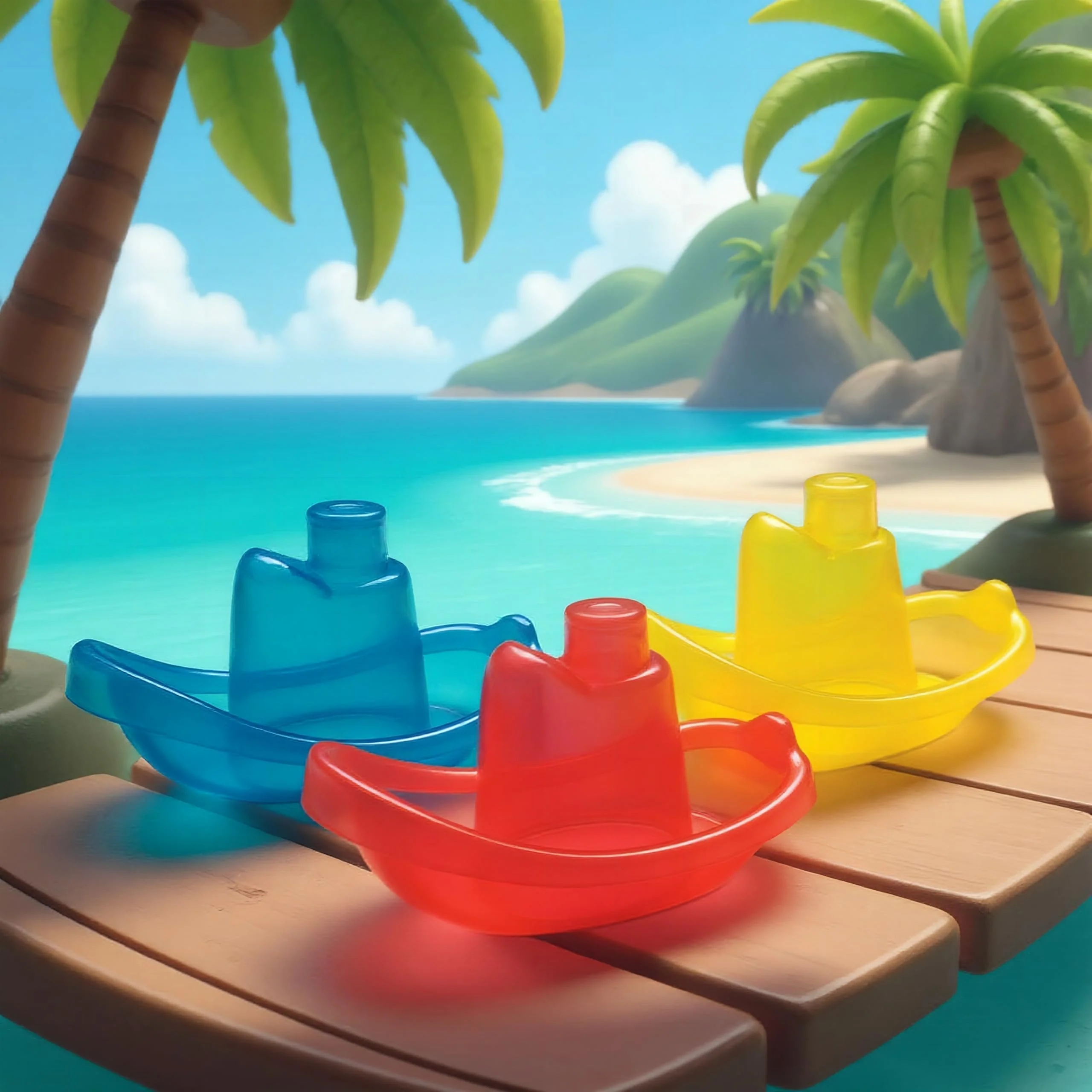 Playgro Bade-Boote 3-tlg. - Wasserspielzeug - Babyspielzeug - Spielzeug - Kleinkinder - Babywasserspielzeug - Babyboote - farbig - Image 5