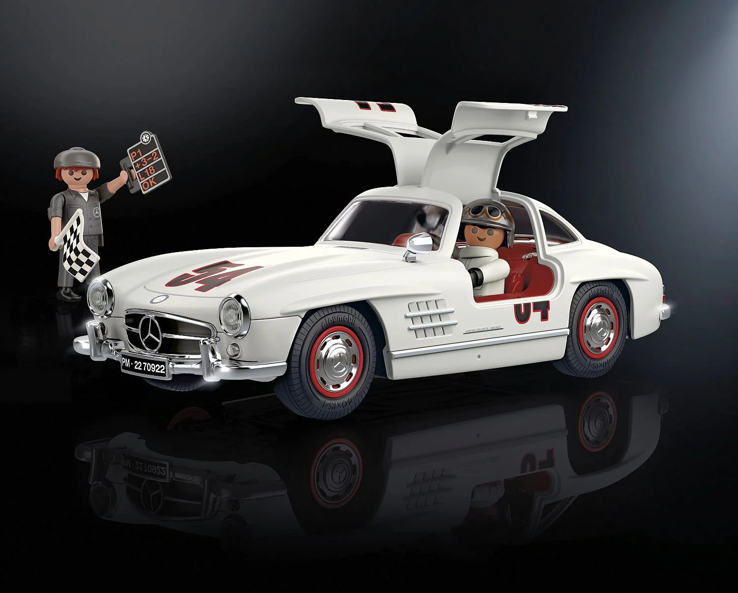 PLAYMOBIL 70922 Mercedes-Benz 300 SL, Modellauto für Erwachsene und Spielzeugauto für Kinder, 5-99 Jahre - Image 10