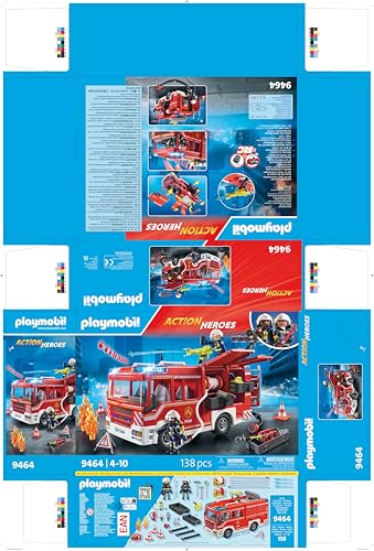 PLAYMOBIL City Action 9464 Feuerwehr-Rüstfahrzeug mit Licht und Sound, Ab 5 Jahren - Image 2