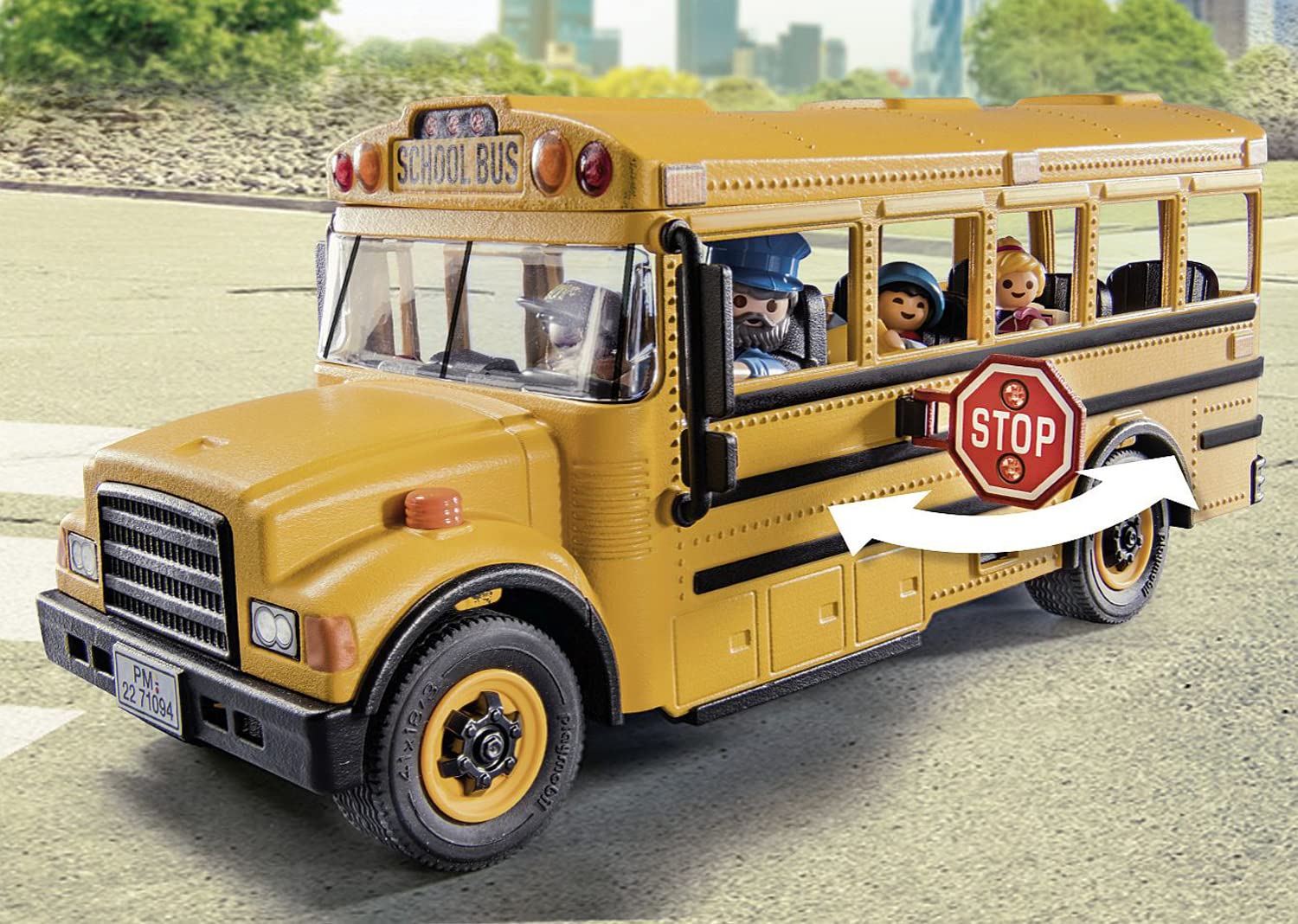 PLAYMOBIL City Life 71094 US Schulbus, Spielzeug-Bus mit Blinklicht, Spielzeug für Kinder ab 4 Jahren - Image 2
