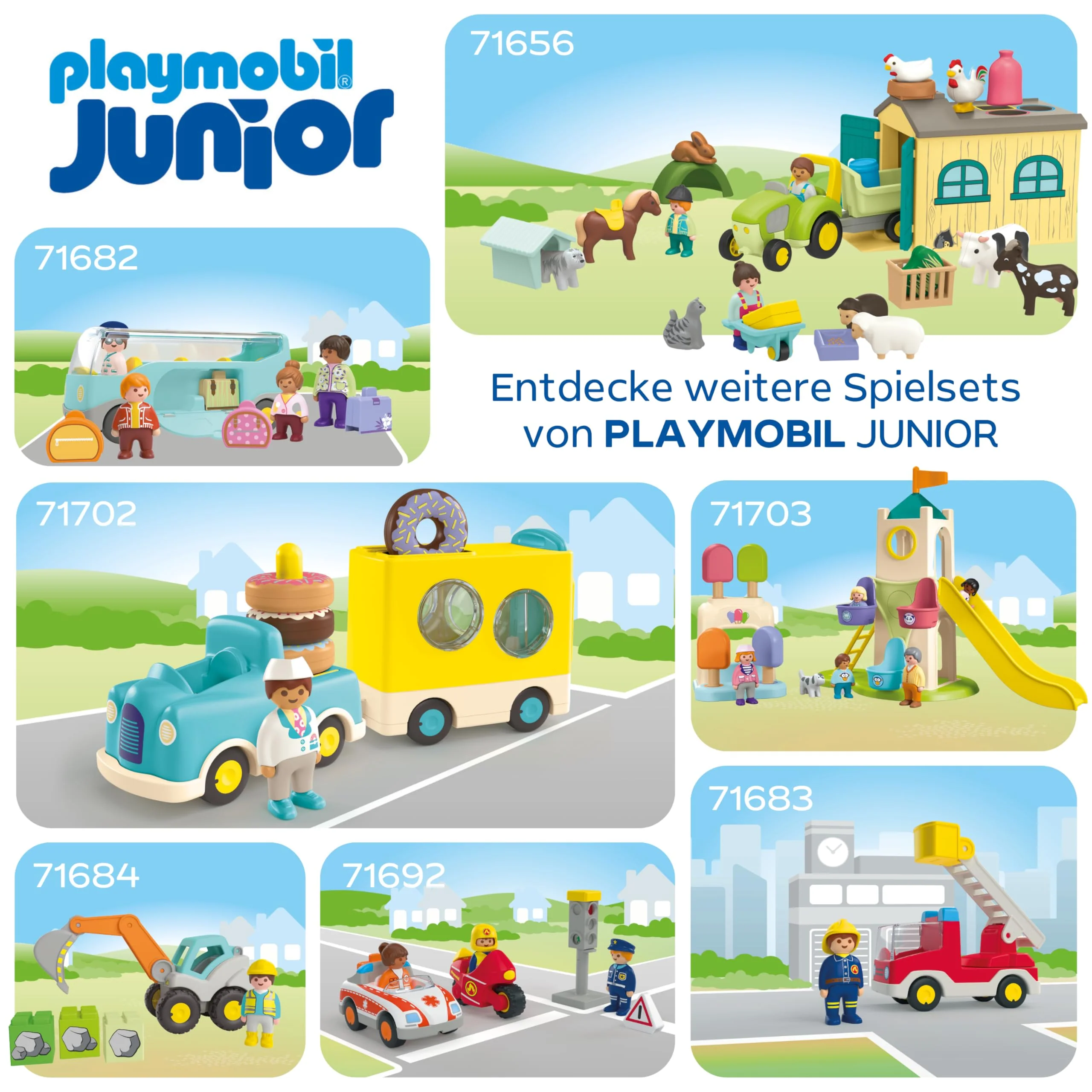 PLAYMOBIL | JUNIOR | Spaßiges Müllsammelfahrzeug | Spielzeug ab 1 Jahr | Geschenk für Kleinkinder | Fördert Bewusstsein gegen Umweltverschmutzung | Nachhaltiges Spielzeug | 71774 - Image 3