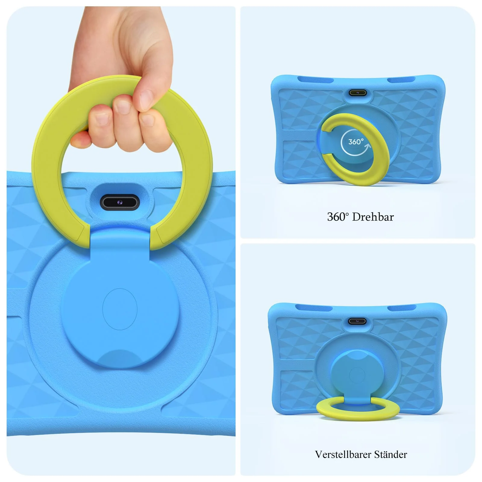 plimpton Kids Tablet 10 Zoll, Kinder Tablet mit Android 15, 9GB RAM+64GB ROM(512GB Erweiterbar) Tablets für Kinder mit Schutzhülle, Kindersicherung, BT 5.0, WiFi, Dual Kamera - Image 4