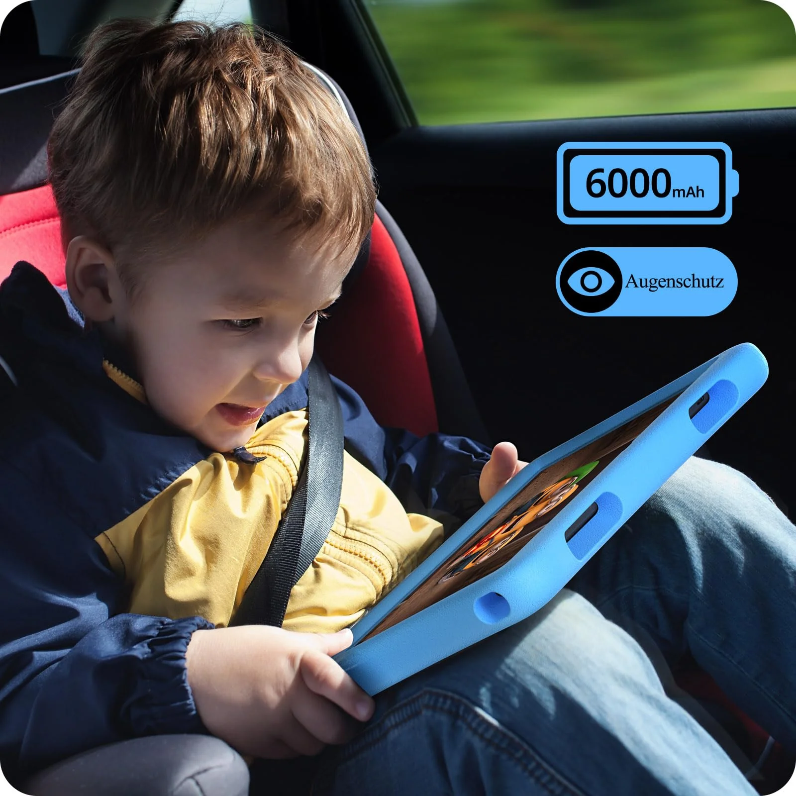 plimpton Kids Tablet 10 Zoll, Kinder Tablet mit Android 15, 9GB RAM+64GB ROM(512GB Erweiterbar) Tablets für Kinder mit Schutzhülle, Kindersicherung, BT 5.0, WiFi, Dual Kamera - Image 7