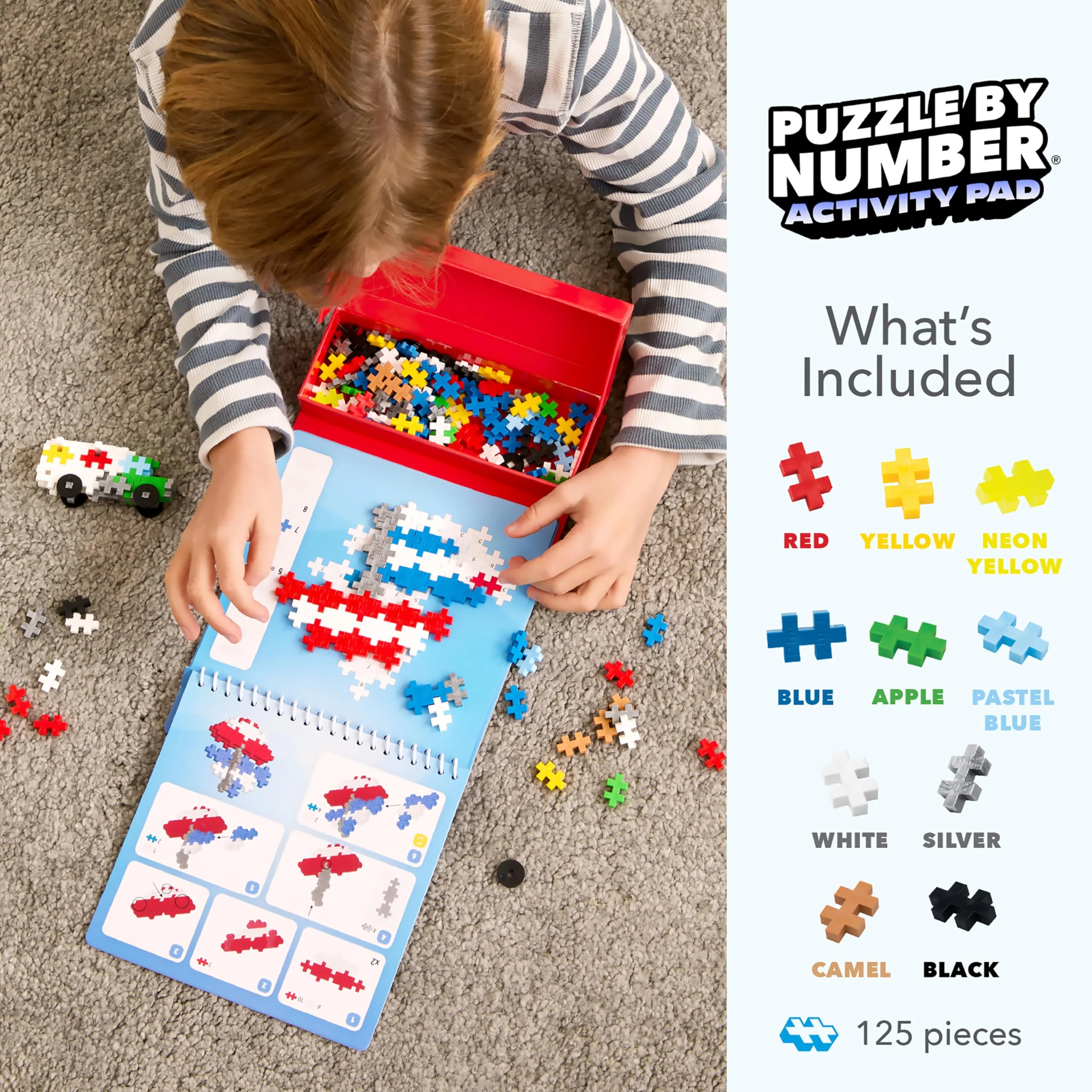 Plus-Plus - 125 Kreativ Bausteine Puzzle Transport, Fahrzeuge - Image 8