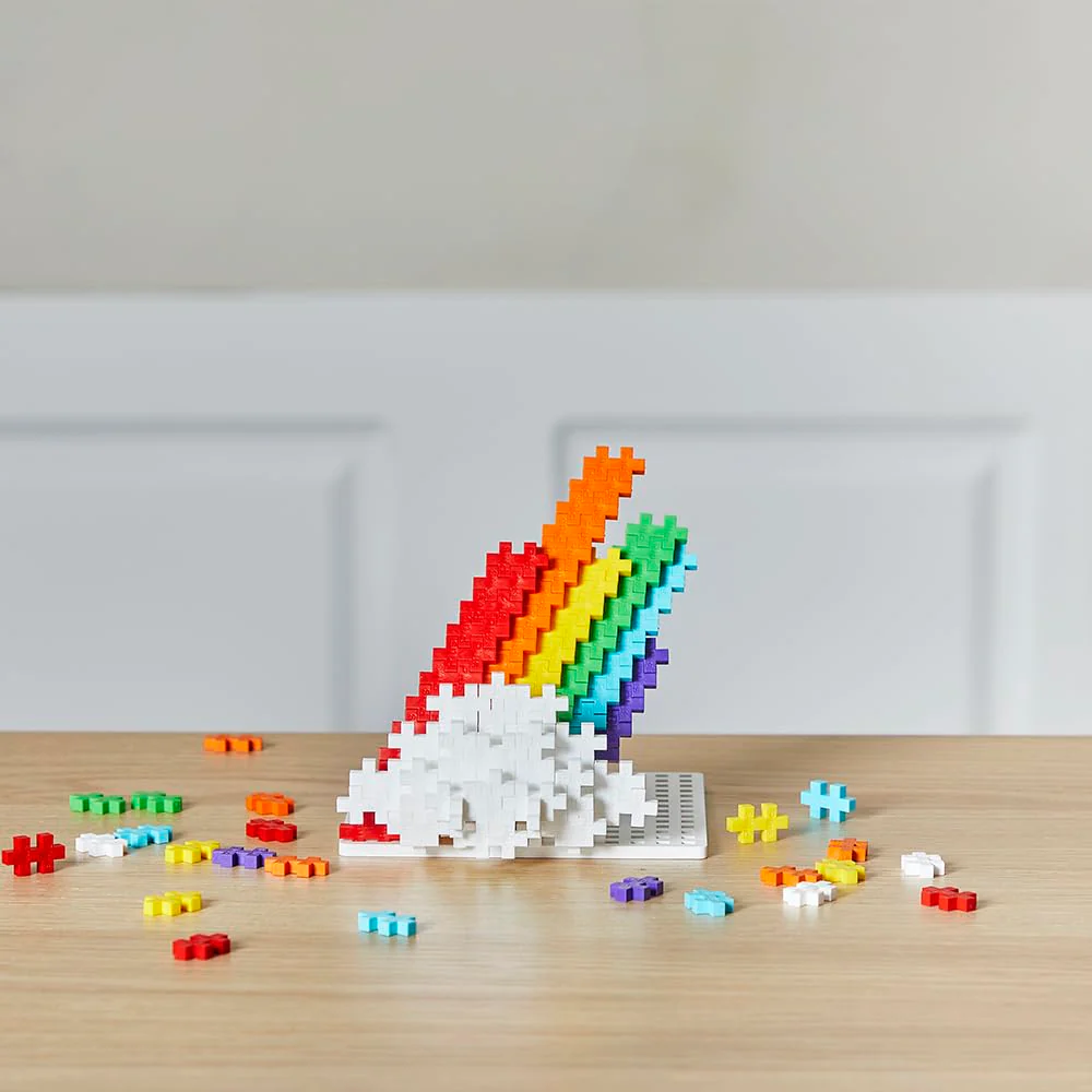 Plus-Plus 9604262 Geniales Konstruktionsspielzeug, Regenbogen, Kreativ-Bausteine Tube, 240 Teile - Image 7