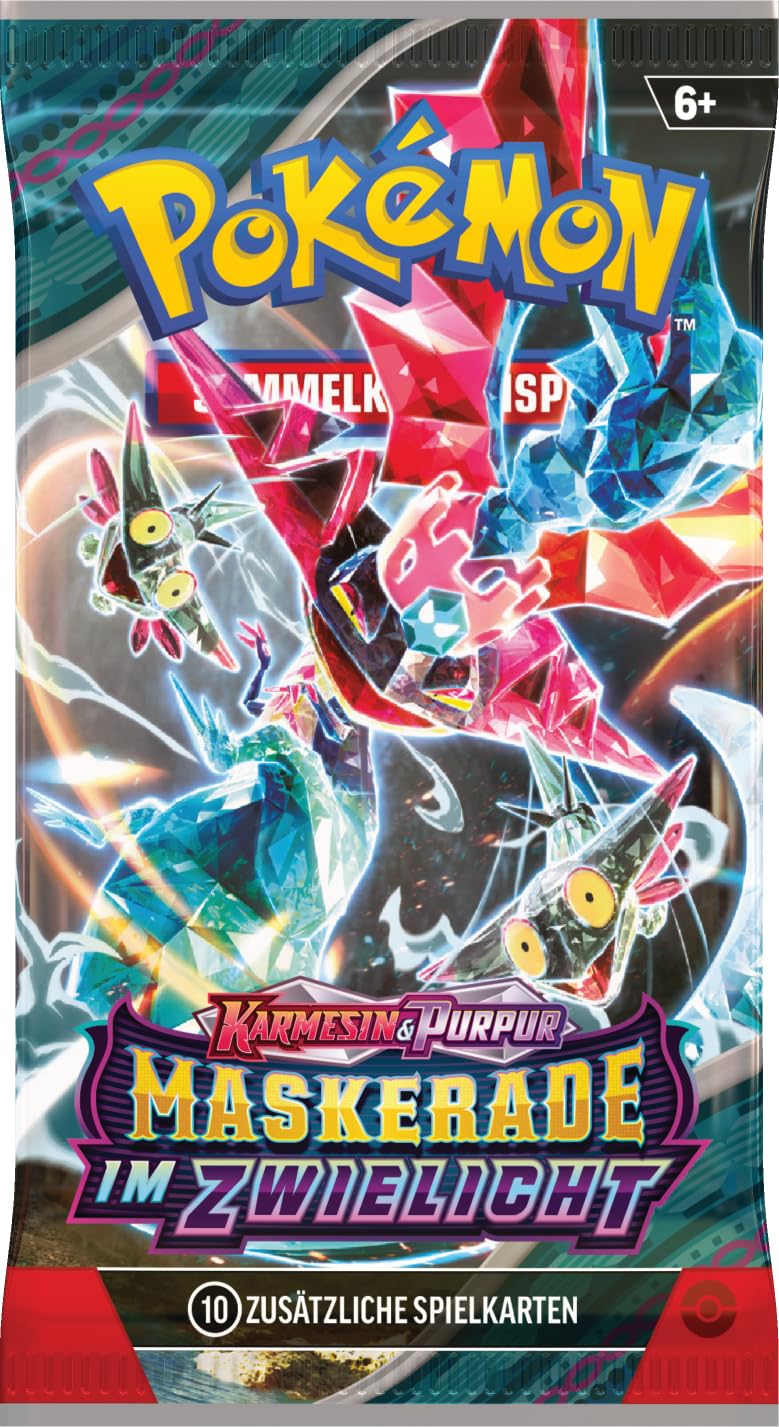 Pokémon Sammelkartenspiel: 3er-Pack-Blister Karmesin & Purpur - Maskerade im Zwielicht: Relaxo (3 Boosterpacks & 1 holografische Promokarte) - Image 2
