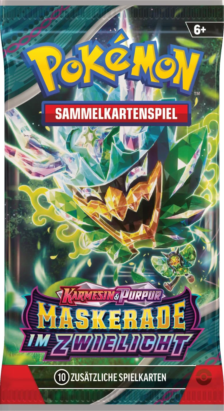 Pokémon Sammelkartenspiel: 3er-Pack-Blister Karmesin & Purpur - Maskerade im Zwielicht: Relaxo (3 Boosterpacks & 1 holografische Promokarte) - Image 4