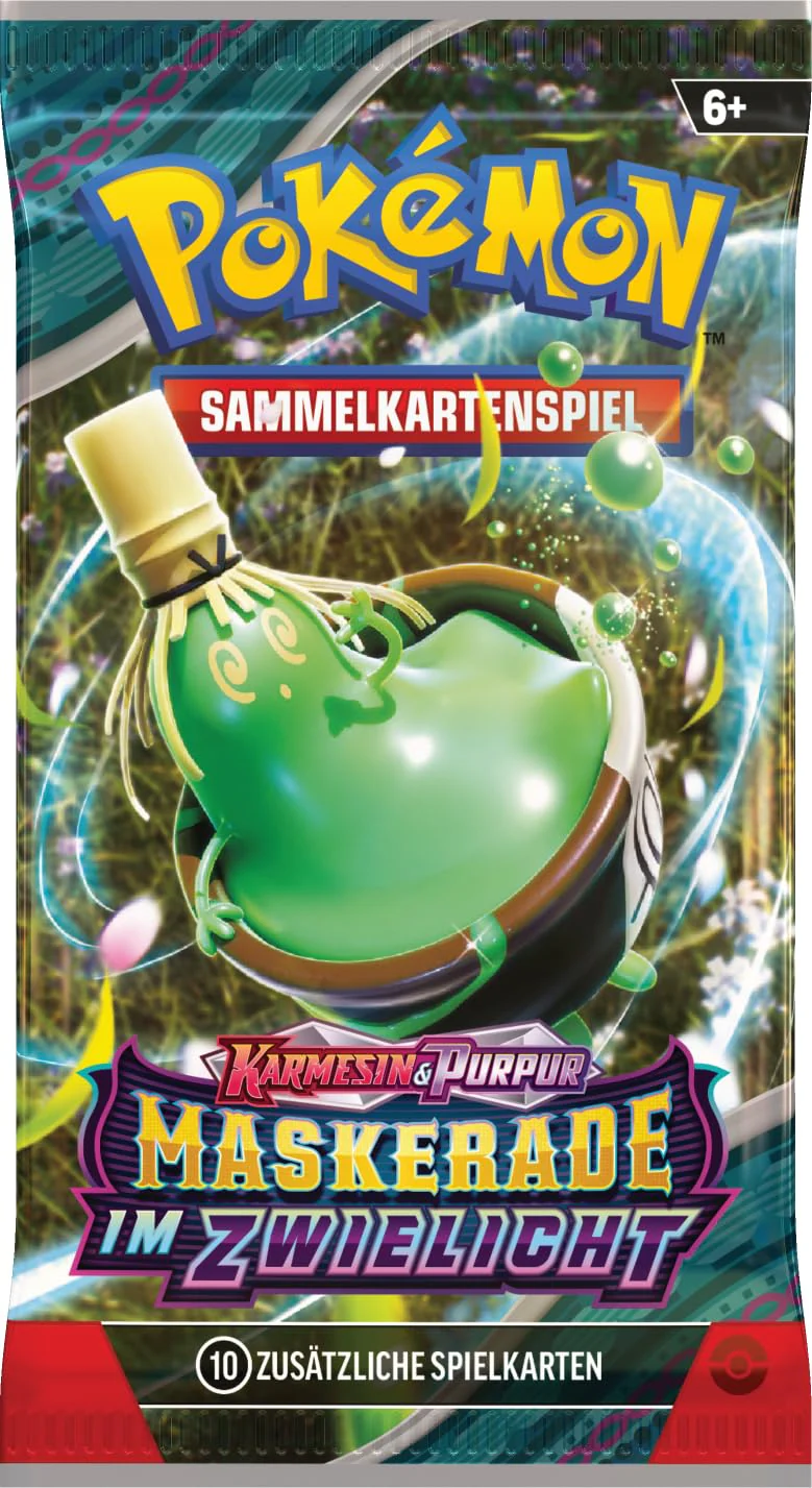 Pokémon-Sammelkartenspiel: Boosterpack-Display-Box Karmesin & Purpur – Maskerade im Zwielicht (18 Boosterpacks) - Image 3