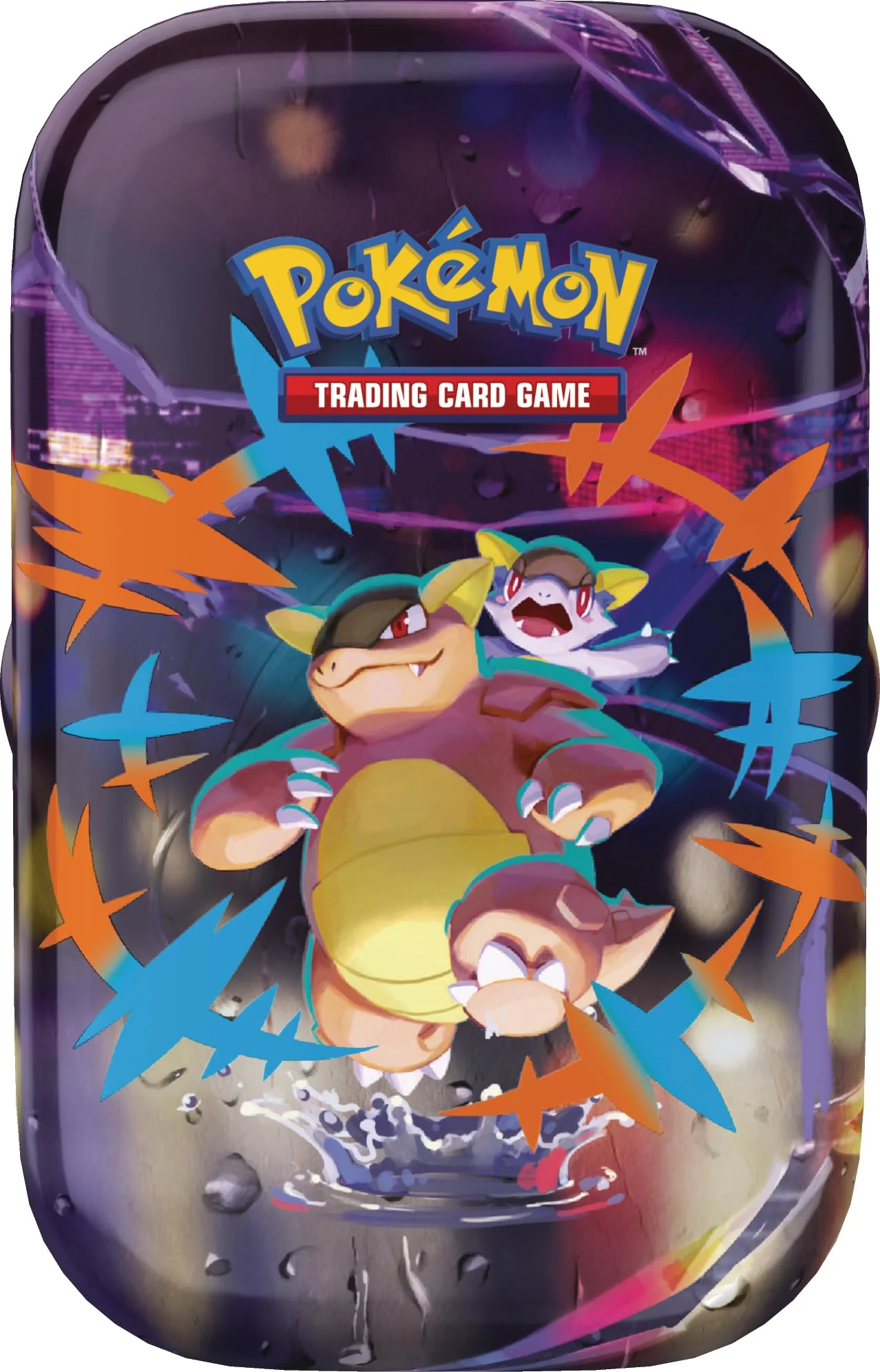 Pokémon-Sammelkartenspiel: Mini-Tin-Box Mega-Helden – Mega-Kangama (1 Sticker, 1 Bildkarte & 2 Boosterpacks) - Image 3