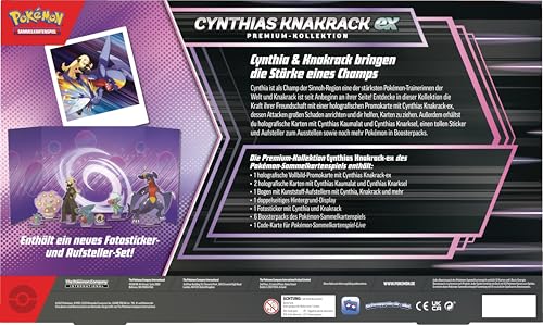 Pokémon-Sammelkartenspiel: Premium-Kollektion Cynthias Knakrack-ex (3 holografische Karten und 6 Boosterpacks) - Image 7
