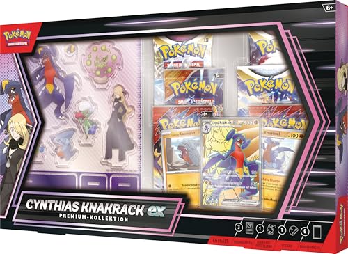 Pokémon-Sammelkartenspiel: Premium-Kollektion Cynthias Knakrack-ex (3 holografische Karten und 6 Boosterpacks) - Image 8