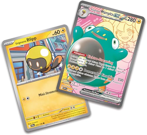 Pokémon-Sammelkartenspiel: Premium-Kollektion Enigmaras Wampitz-ex (1 holografische Vollbild-Promokarte, 6 Boosterpacks & Kunststoff-Aufsteller) - Image 8
