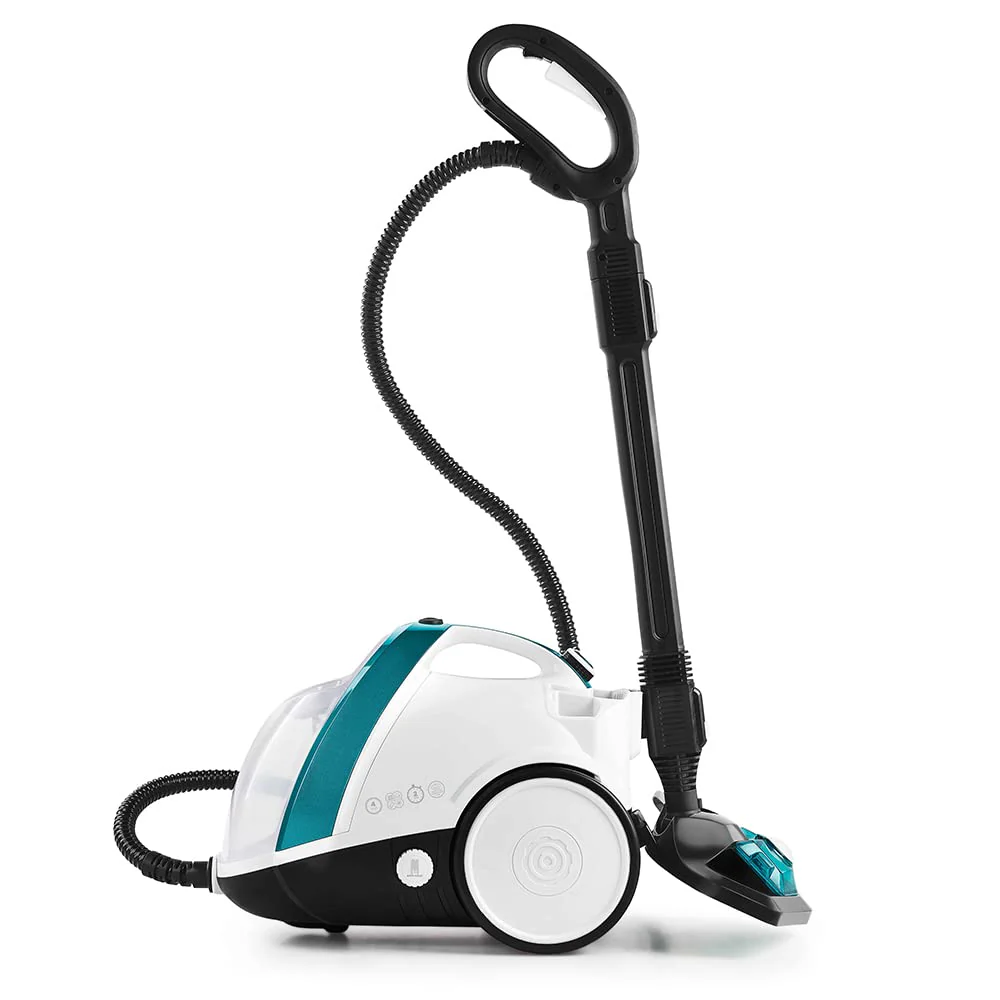 POLTI 8012628 Vaporetto Smart 100 T Dampfreinigungsgerät mit 4 Bar, tötet und beseitigt 99,99 Prozent Viren, Keime und Bakterien, Weiss/Türkis Metallic, Wassertankkapazität 2 l, Dampfmenge 110 g/Min - Image 6